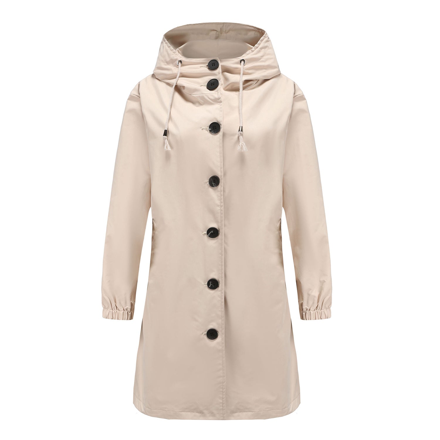 Regenjacke Damen Mantel Mit Kapuze | Lang