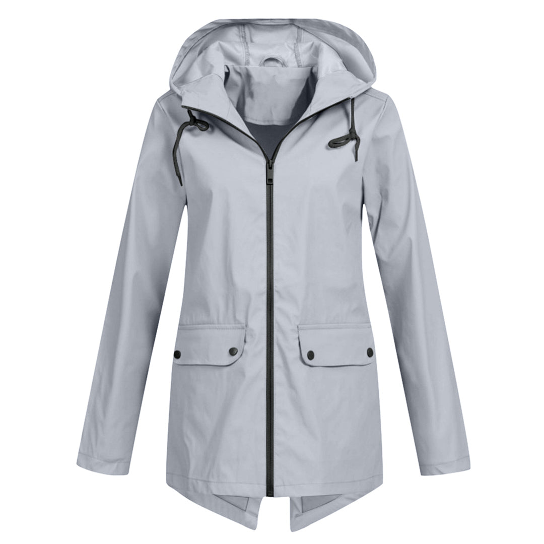 Regenjacke Damen Mit Kapuze Und Zipper | Leicht
