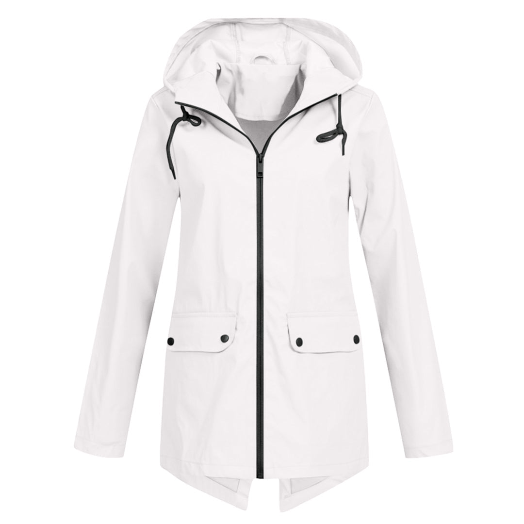 Regenjacke Damen Mit Kapuze Und Zipper | Leicht