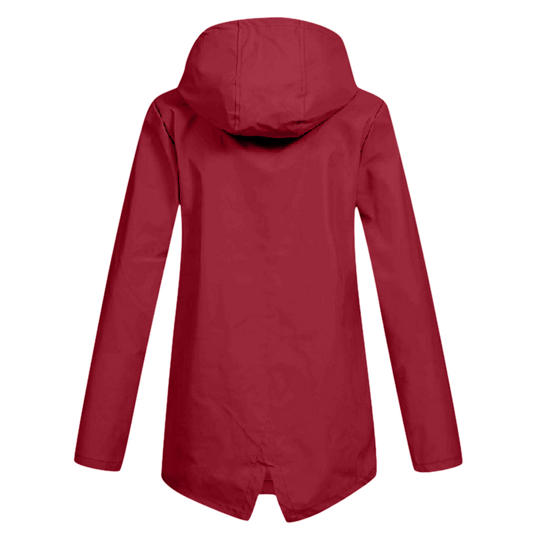 Regenjacke Damen Mit Kapuze Und Zipper | Leicht