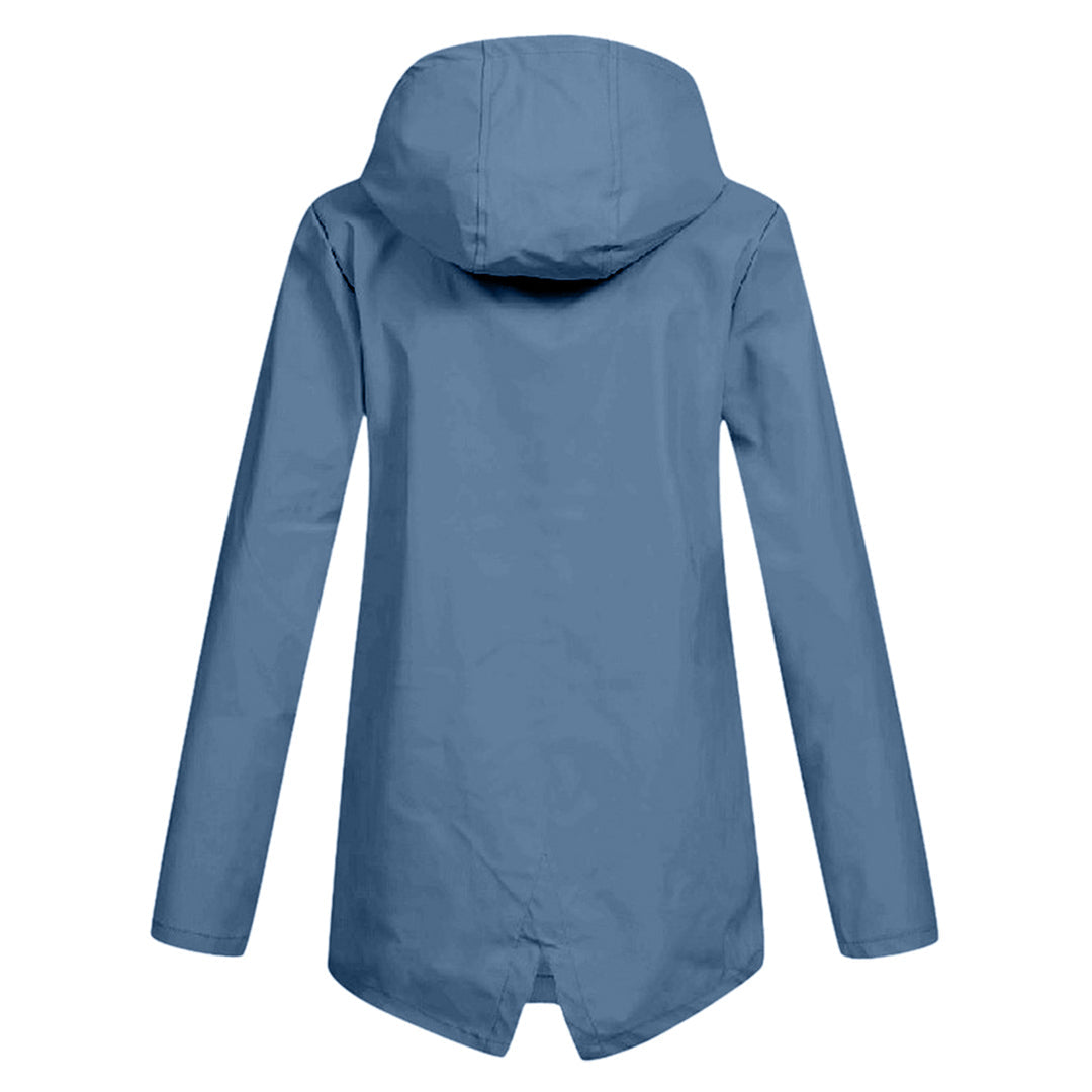 Regenjacke Damen Mit Kapuze Und Zipper | Leicht