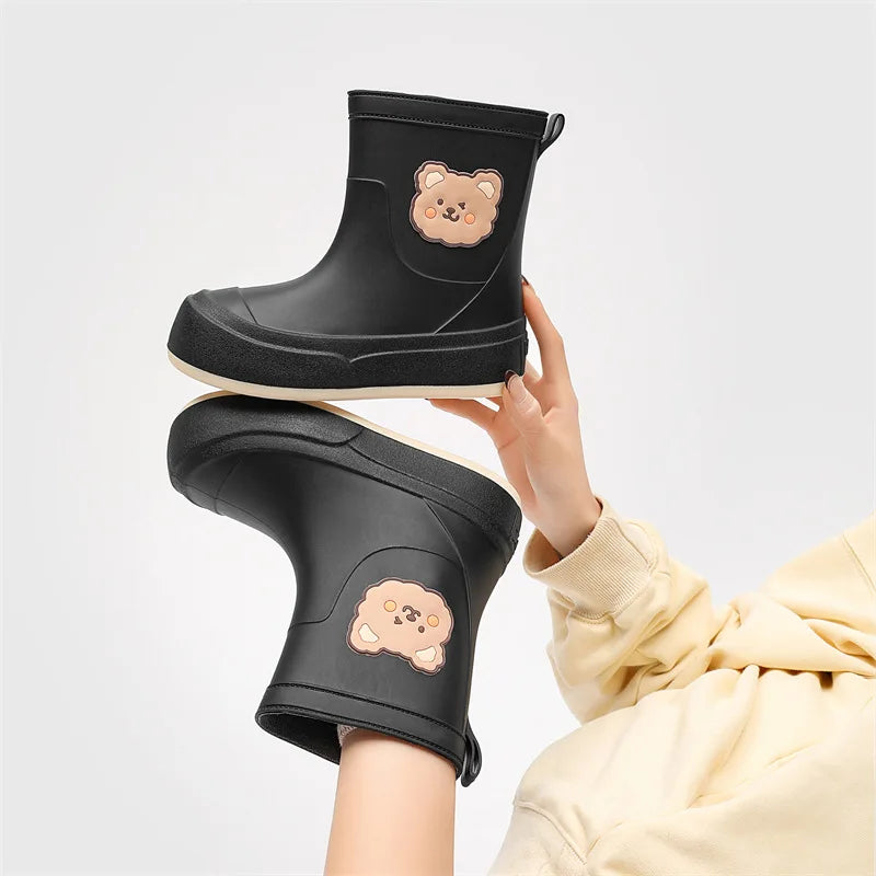 Winter Damen Gefütterte Gummistiefel | Hohe