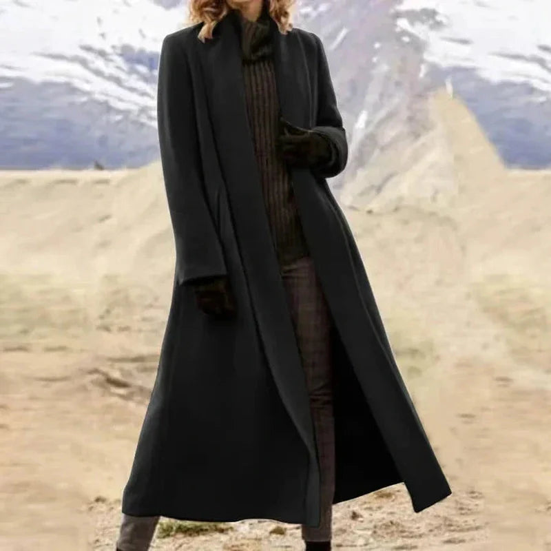 Winterjacke Damen Mantel Mit Klarem Schnitt & Maxi-Länge | Elegant