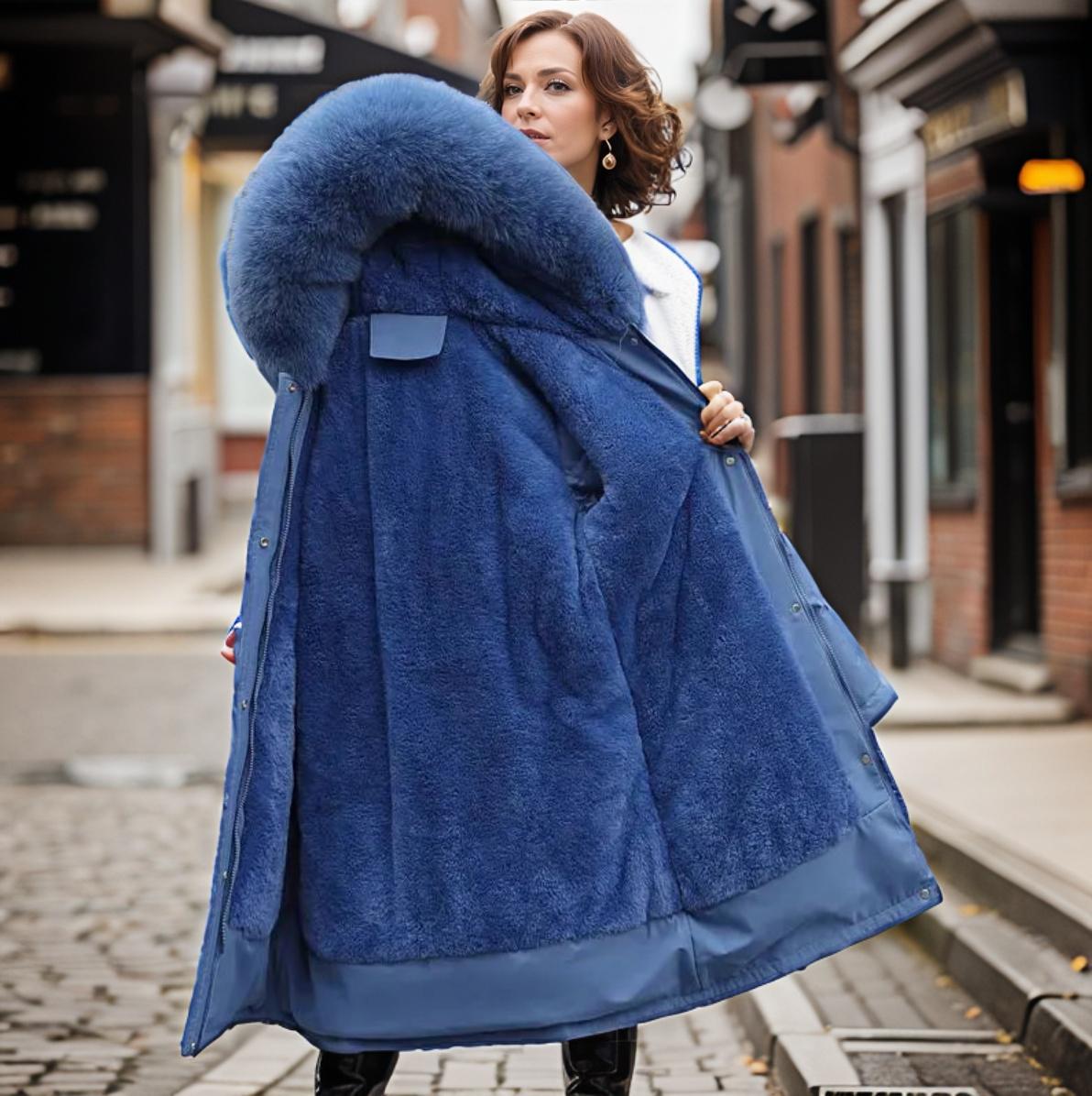 Wintermantel Damen Mit Kapuze Und Kordelzug | Lang