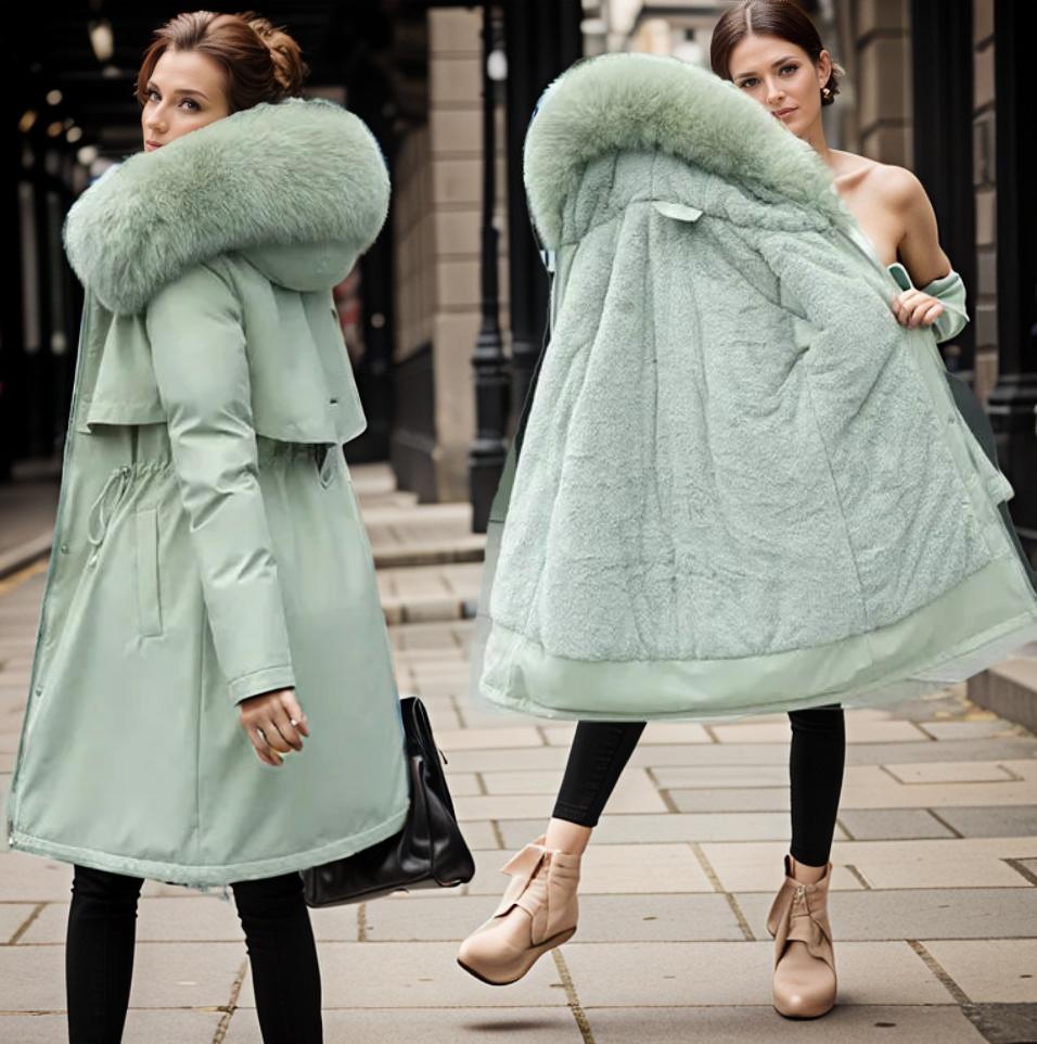 Wintermantel Damen Mit Kapuze Und Kordelzug | Lang