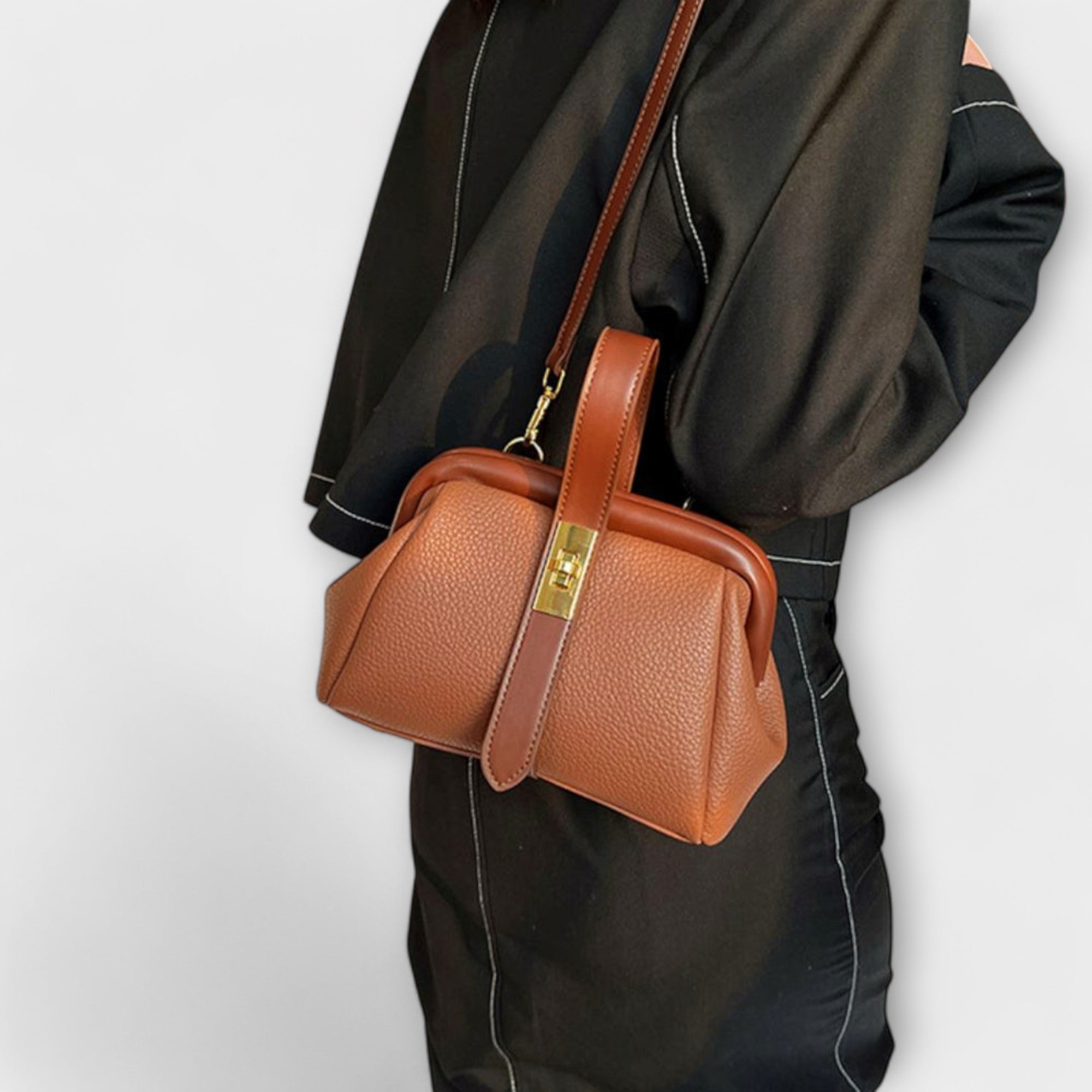 Ivoria - Elegante Leder Mini Handtasche Damen