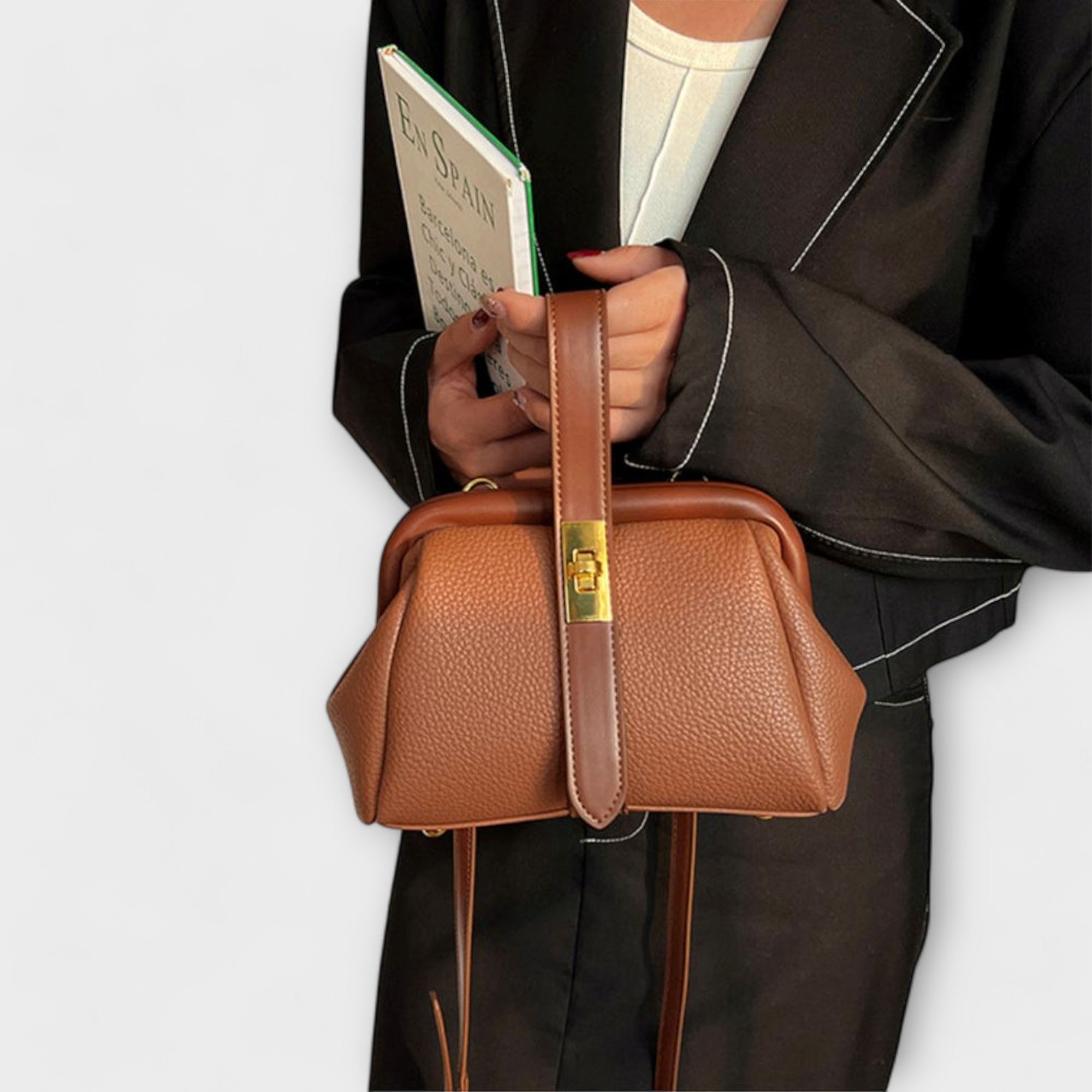 Ivoria - Elegante Leder Mini Handtasche Damen