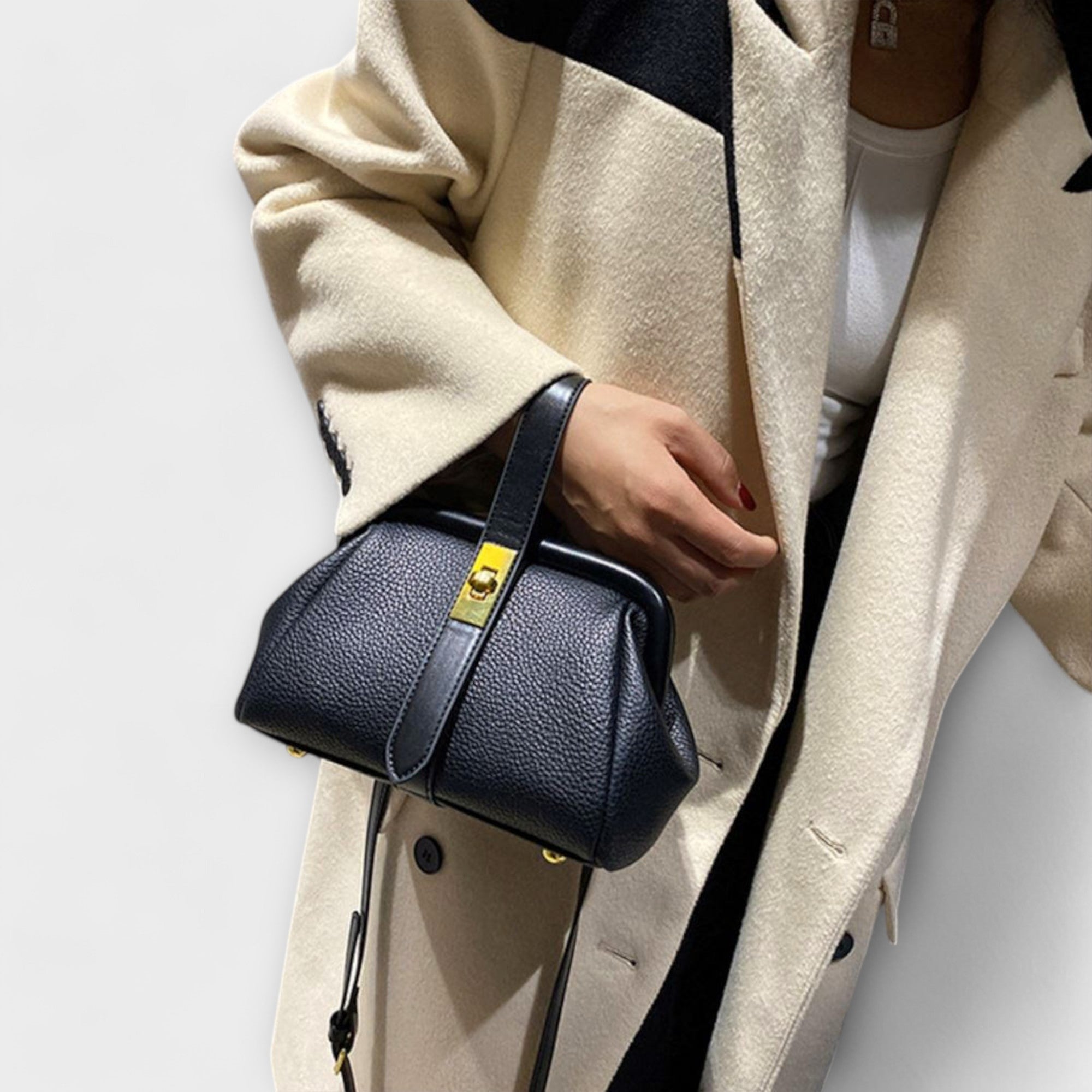 Ivoria - Elegante Leder Mini Handtasche Damen