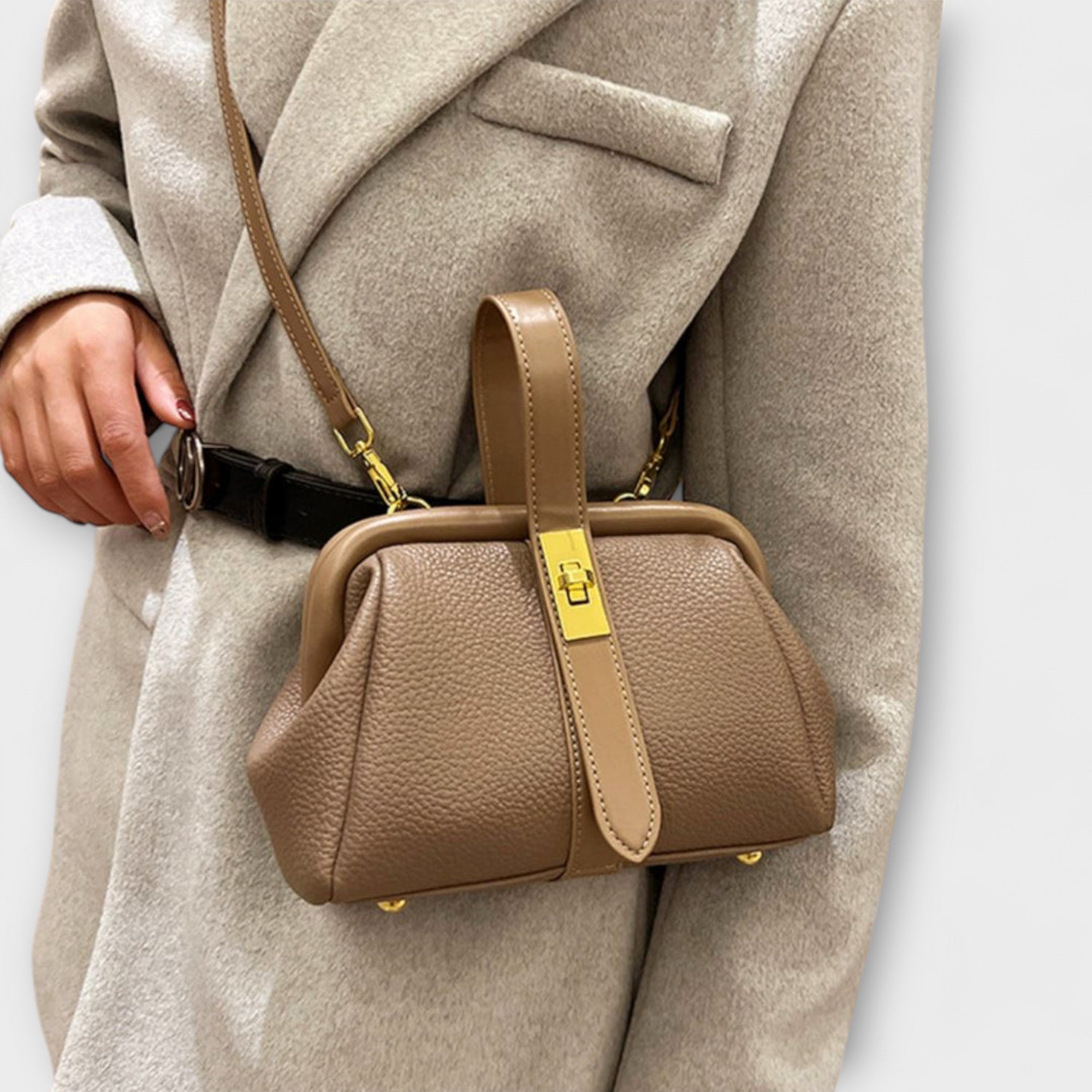 Ivoria - Elegante Leder Mini Handtasche Damen