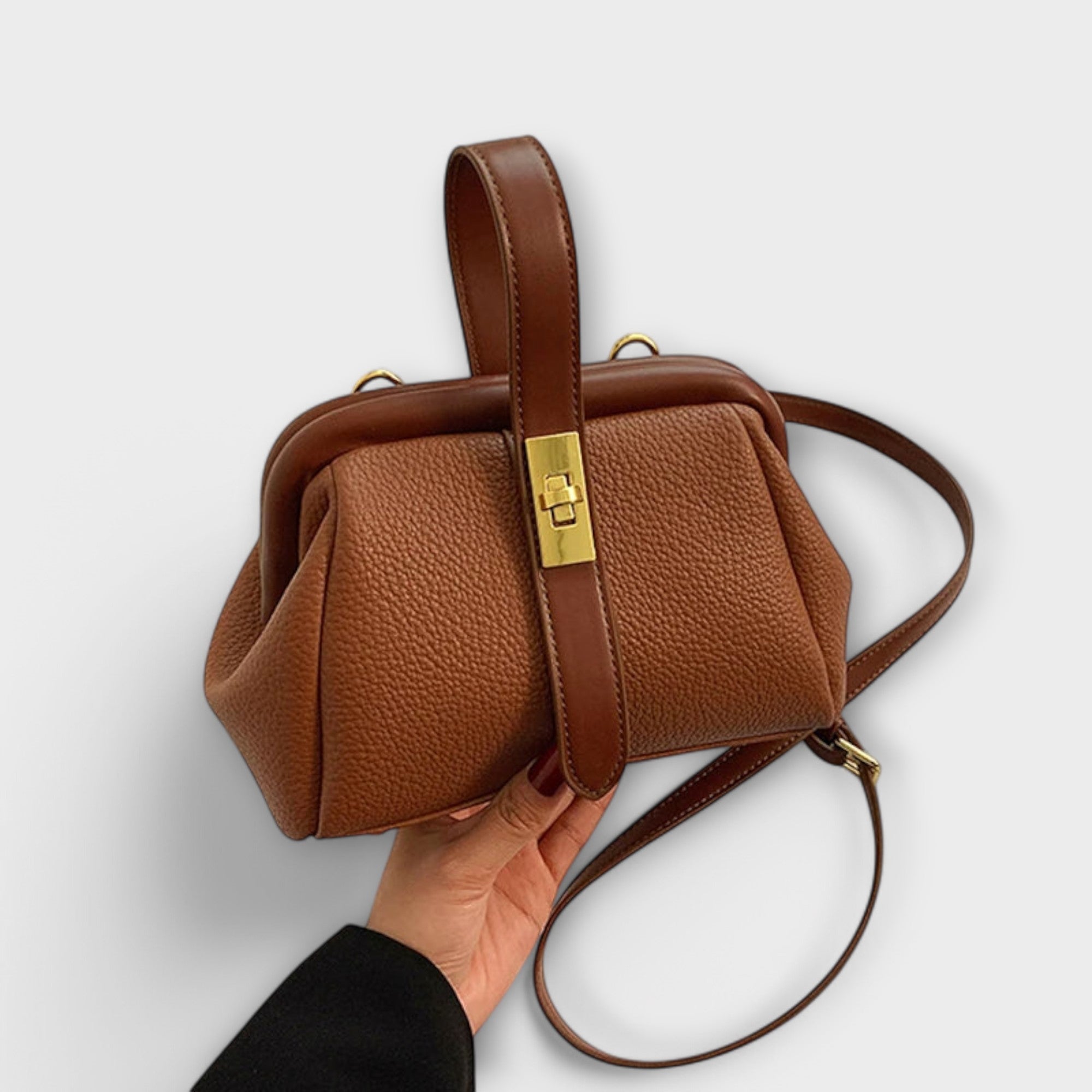 Ivoria - Elegante Leder Mini Handtasche Damen
