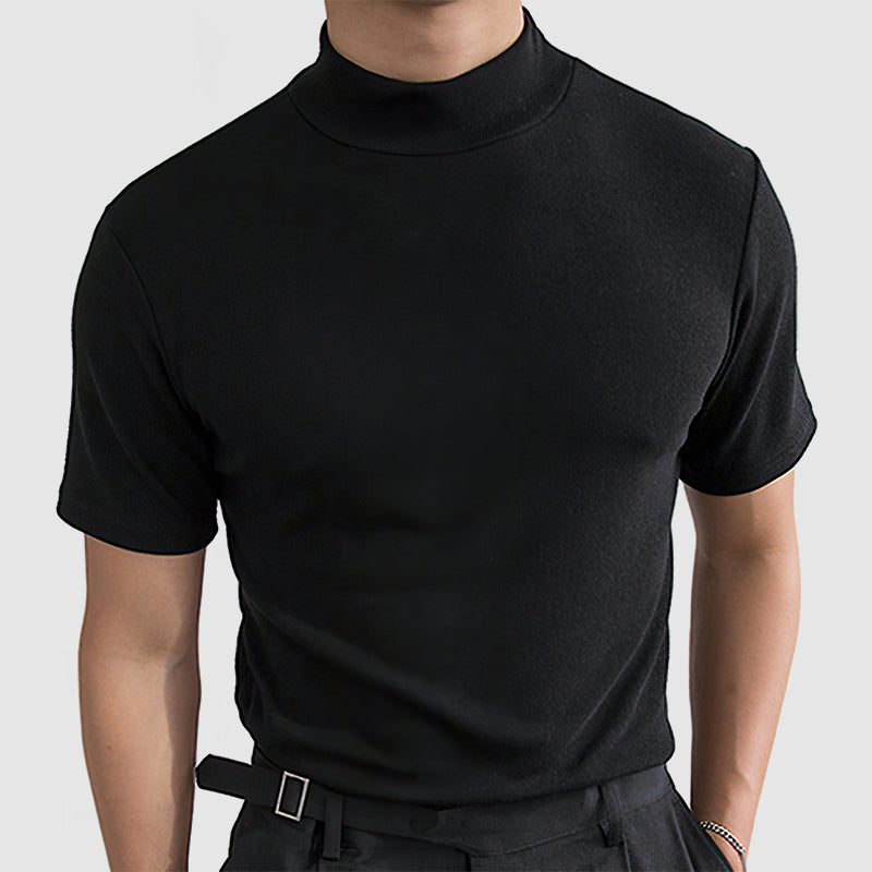 Daevor - Camiseta de algodón elástico para hombre