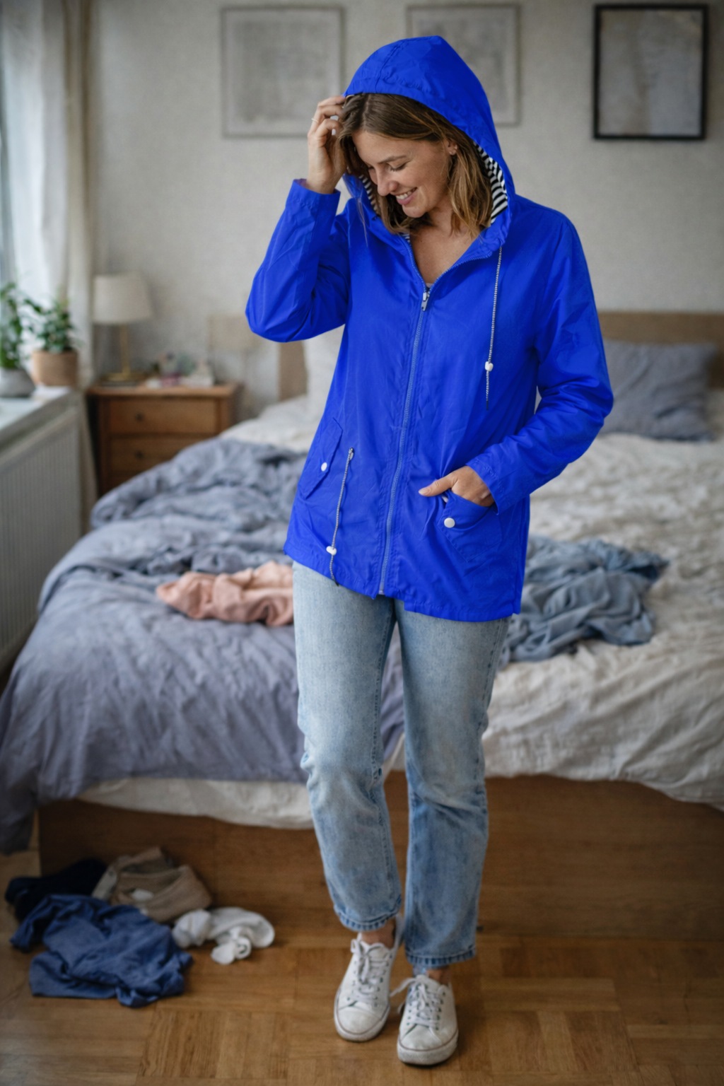 Damen Leichte Übergangsjacke | Mit Kapuze