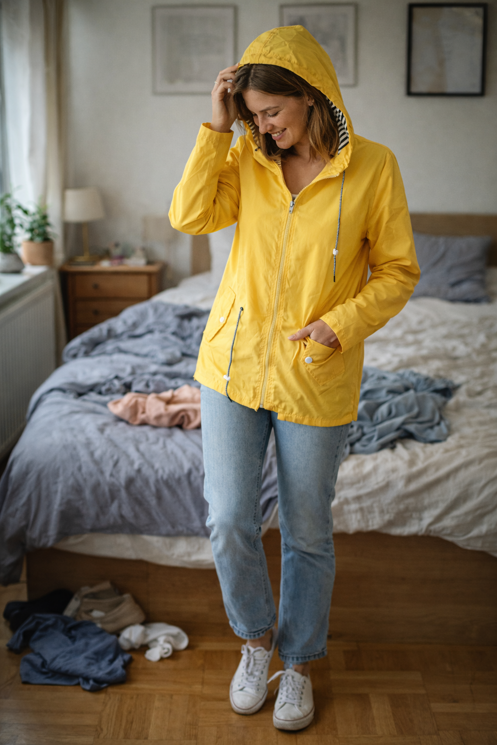 Damen Leichte Übergangsjacke | Mit Kapuze