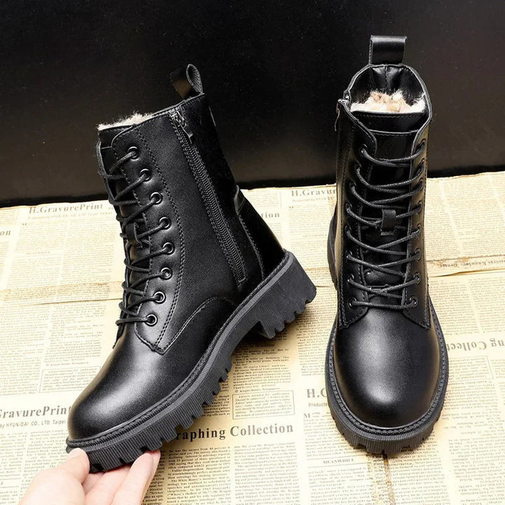 Damen Modische Stiefeletten | Mit Schnürung