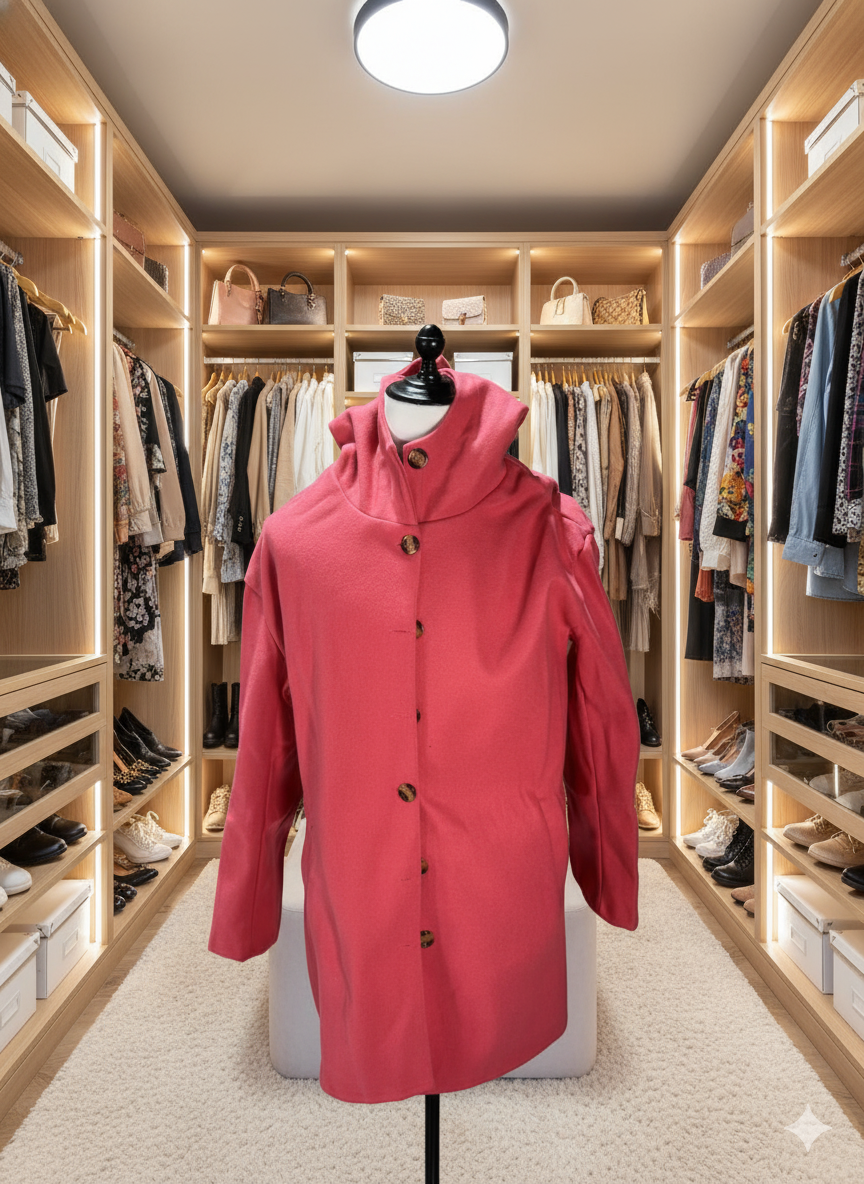 Damen Eleganter Wintermantel | Mit Kapuze