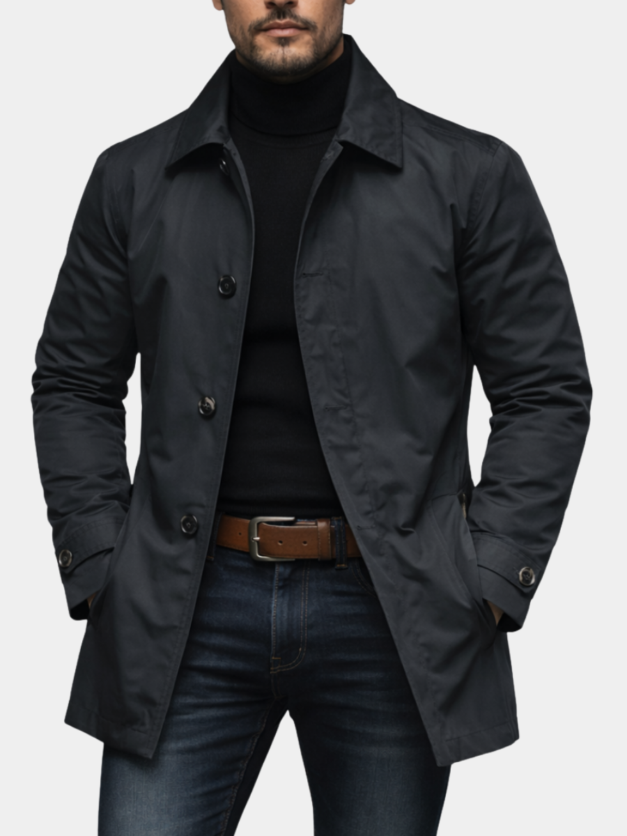 Herren Elegante Übergangsjacke | Mit Knopfverschluss