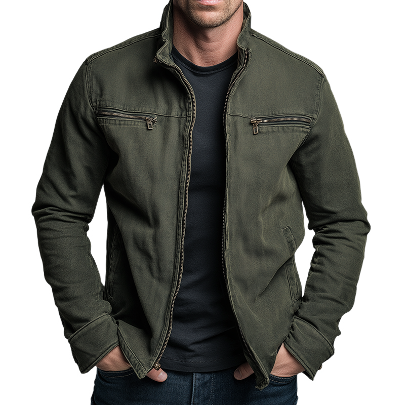 Herren Moderne Übergangsjacke | Mit Stehkragen
