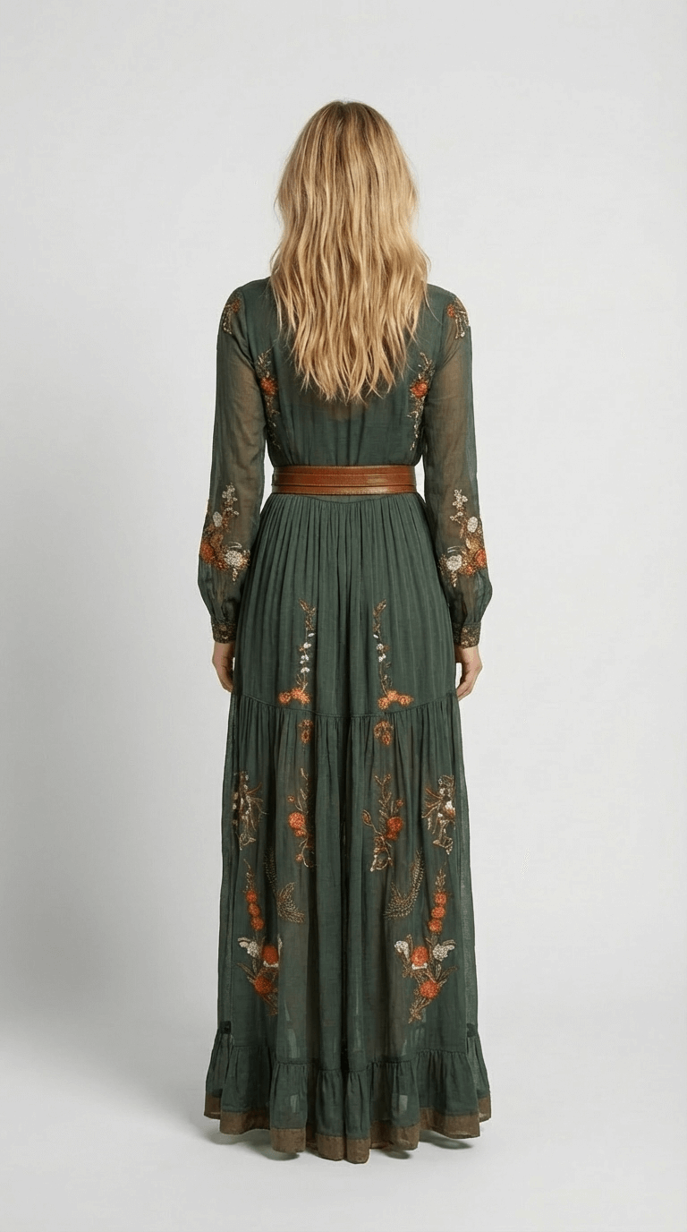 Camelisse - Vestido maxi bohemio para mujer