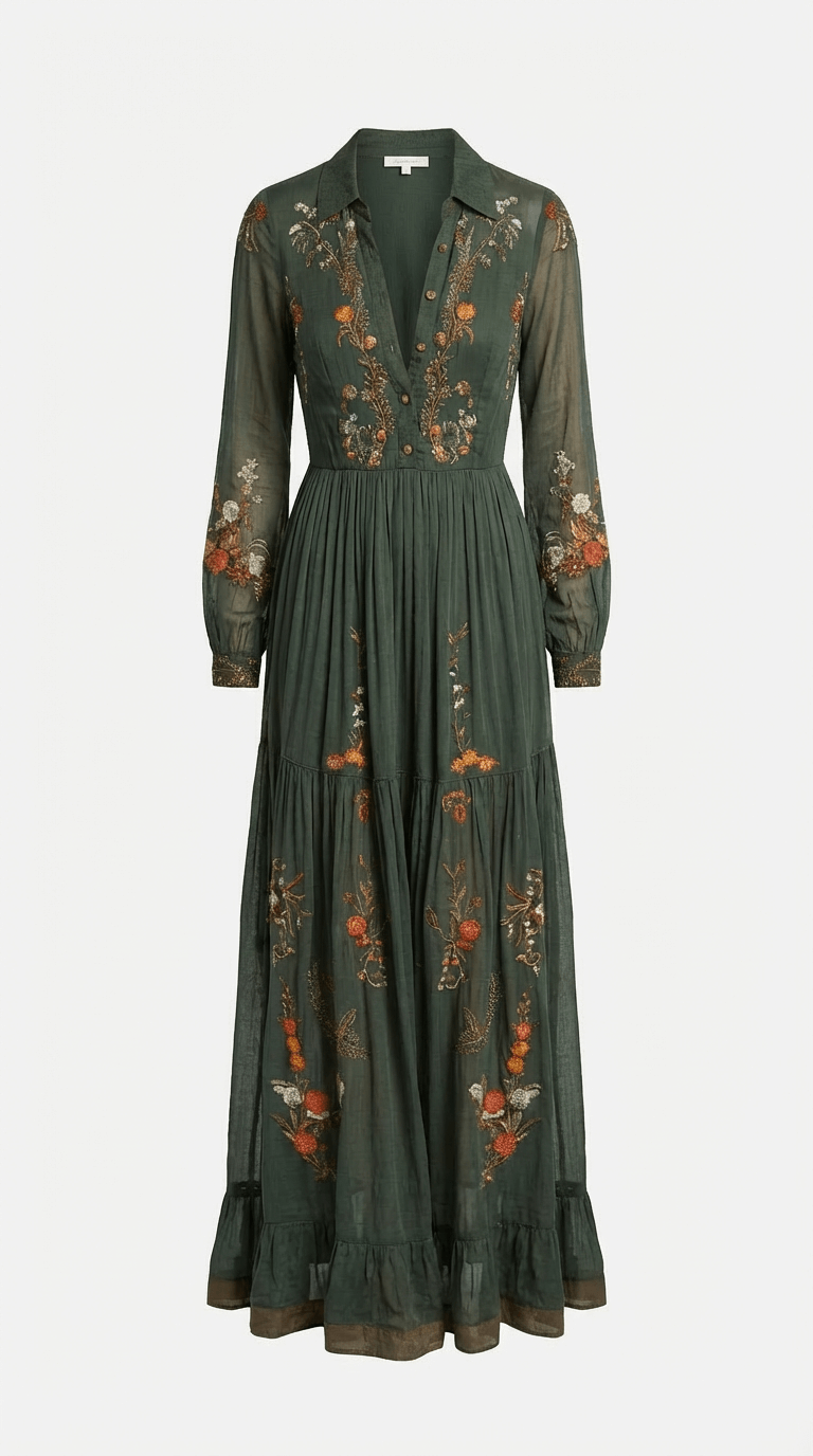Camelisse - Vestido maxi bohemio para mujer