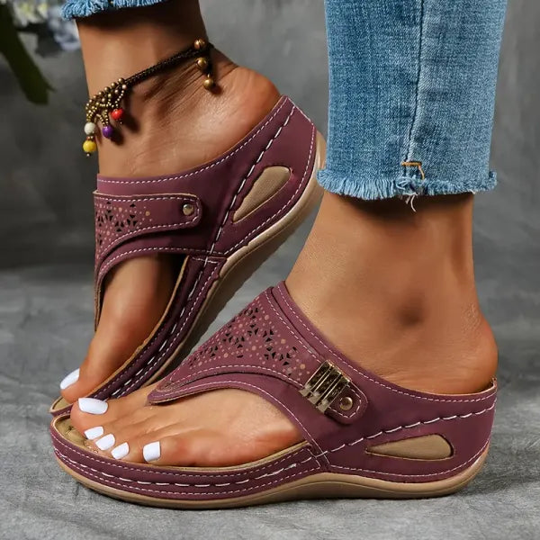 Dianelle - Orthopädische Keilabsatz Sandalen Damen