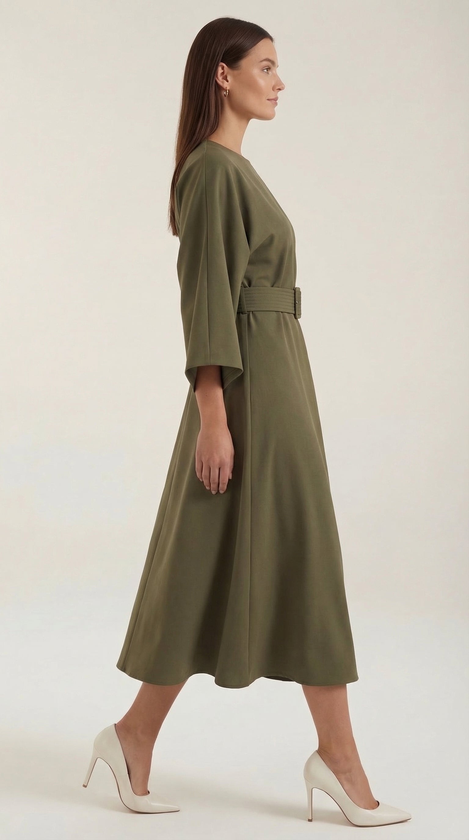 Elorian - Midikleid Mit Ballonärmeln