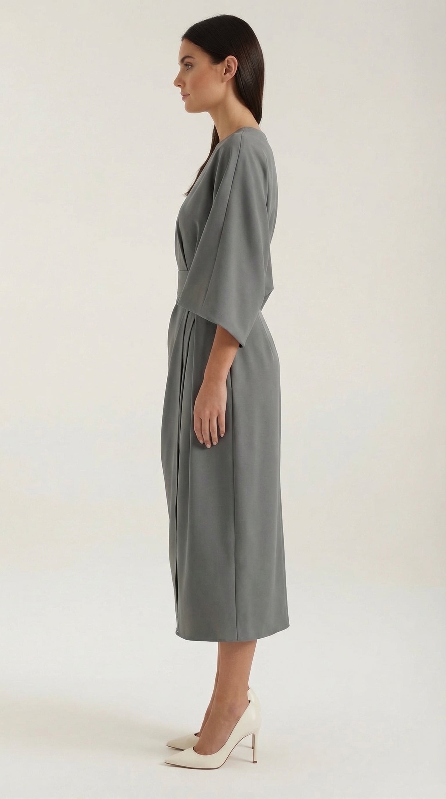 Elorian - Midikleid Mit Ballonärmeln