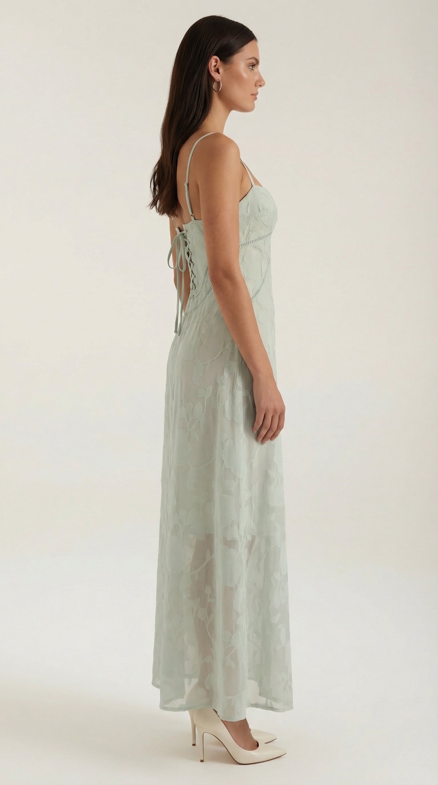 Aravelle - Vestido largo de jacquard