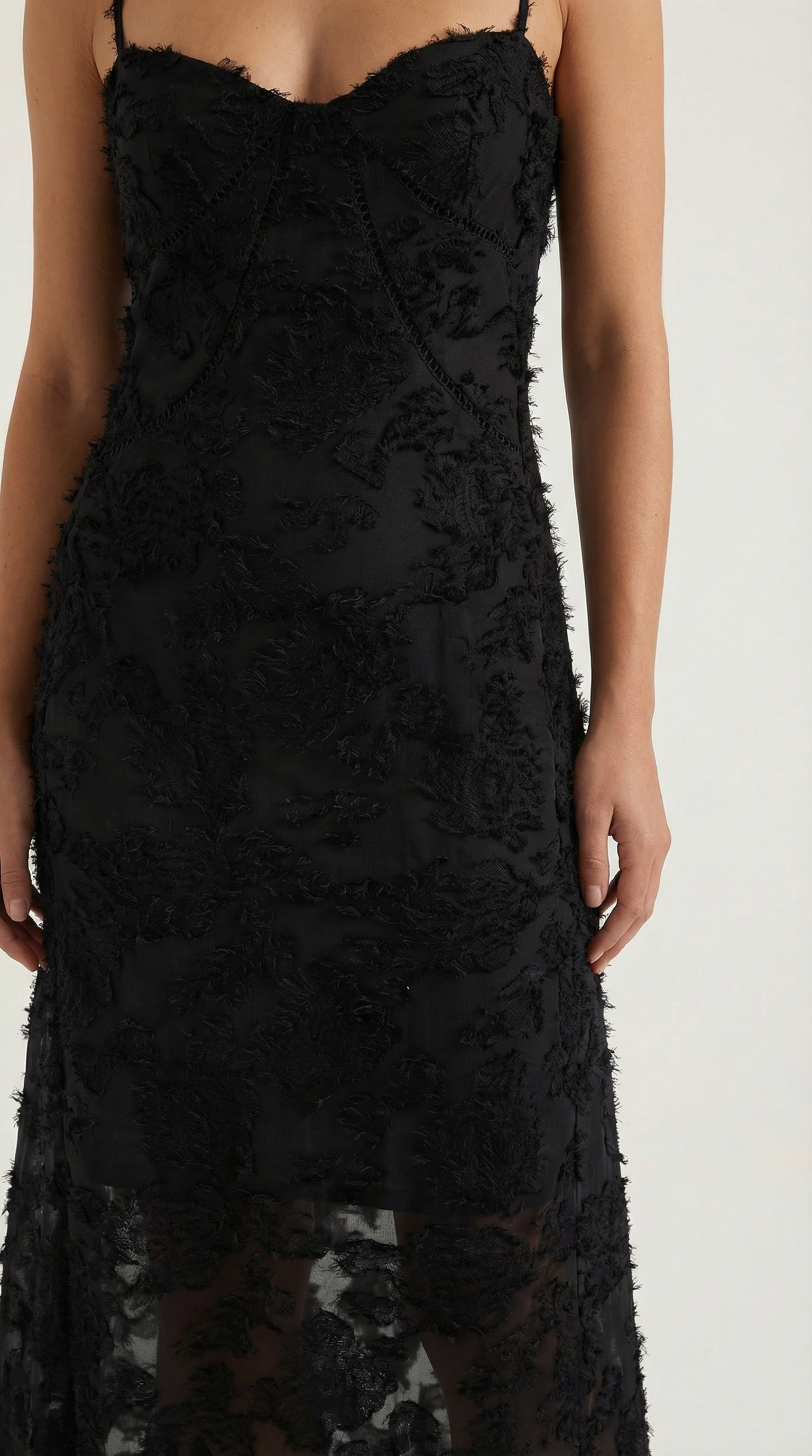Aravelle - Vestido largo de jacquard