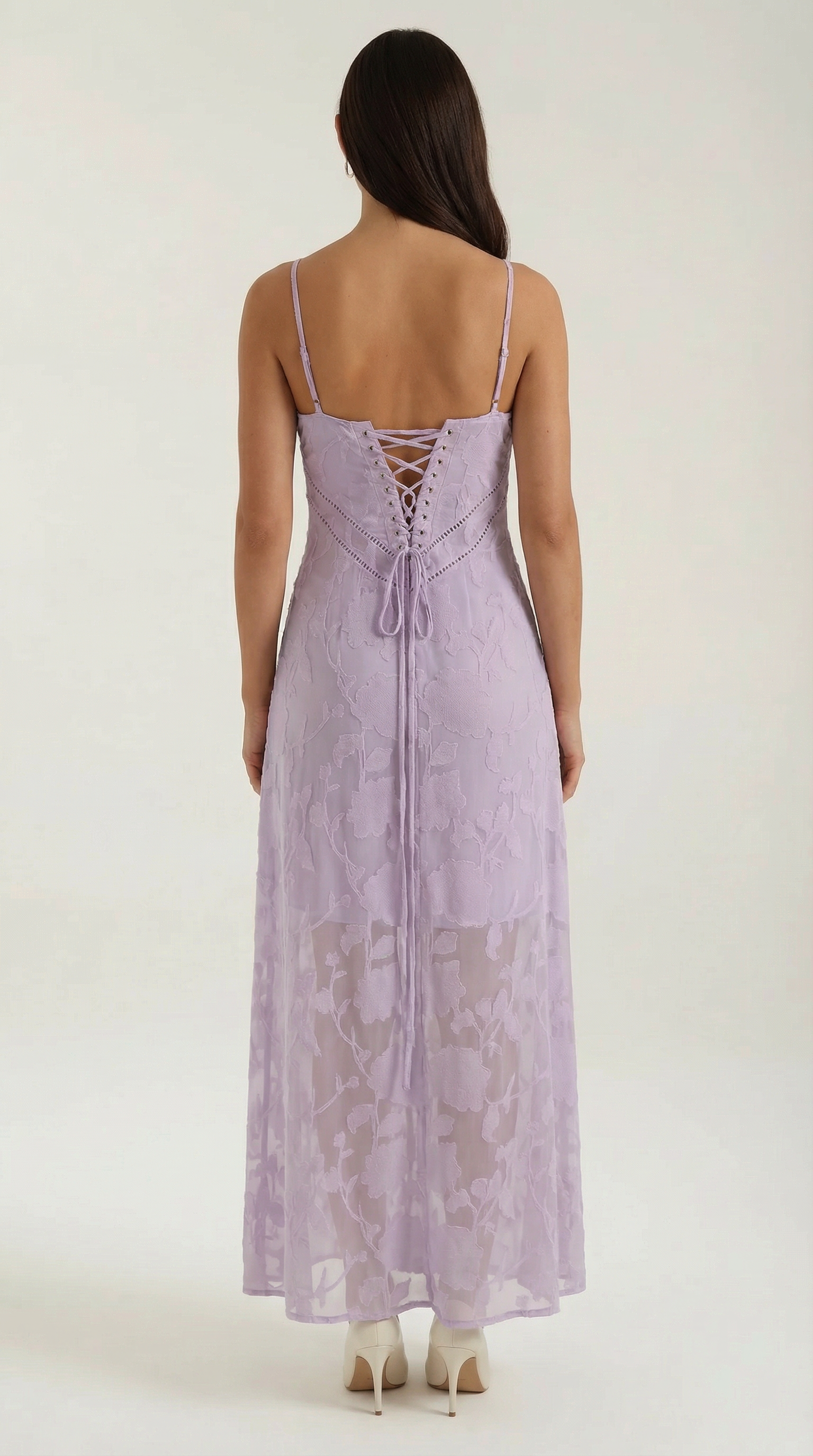 Aravelle - Vestido largo de jacquard