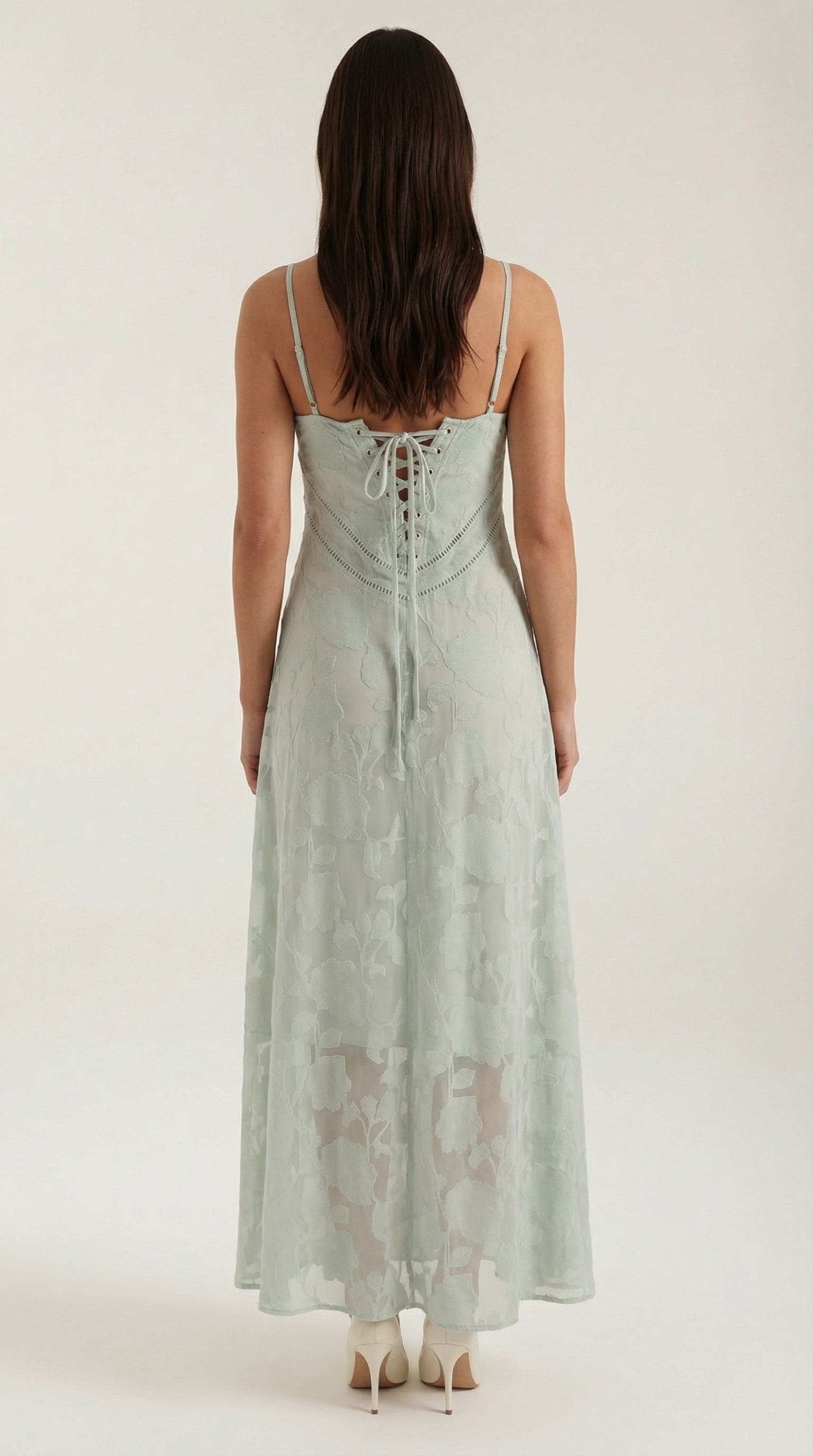 Aravelle - Vestido largo de jacquard