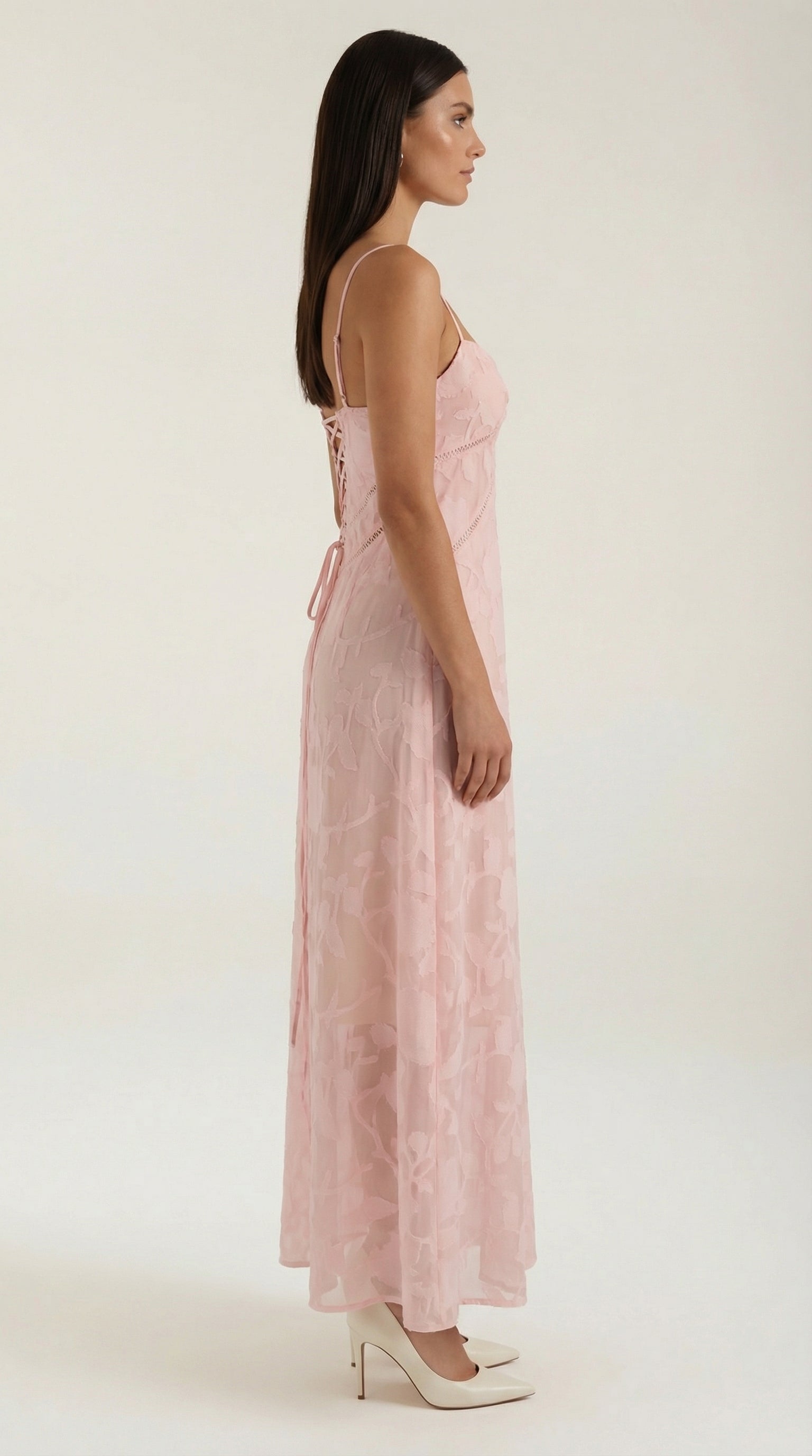 Aravelle - Vestido largo de jacquard