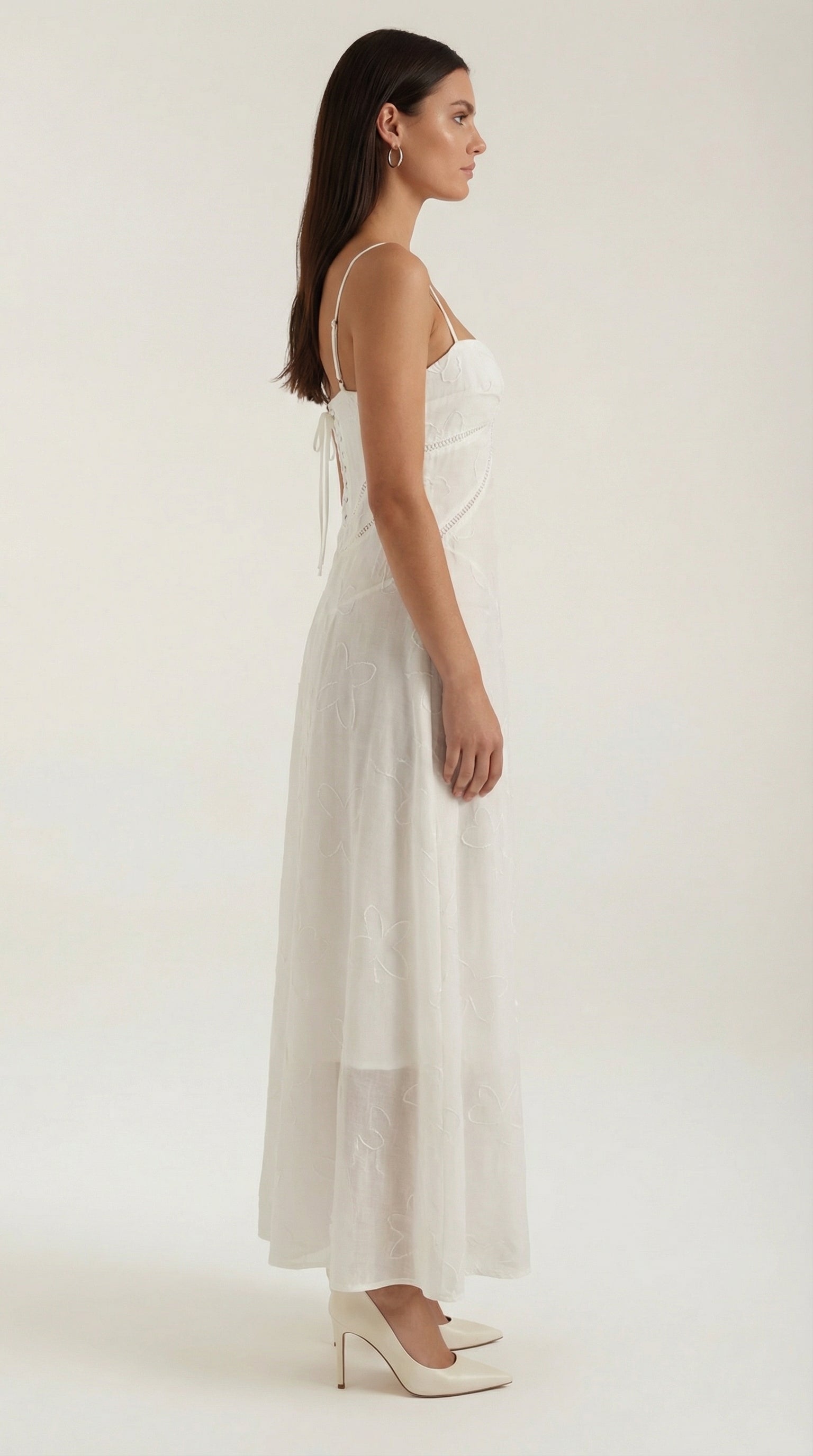Aravelle - Vestido largo de jacquard