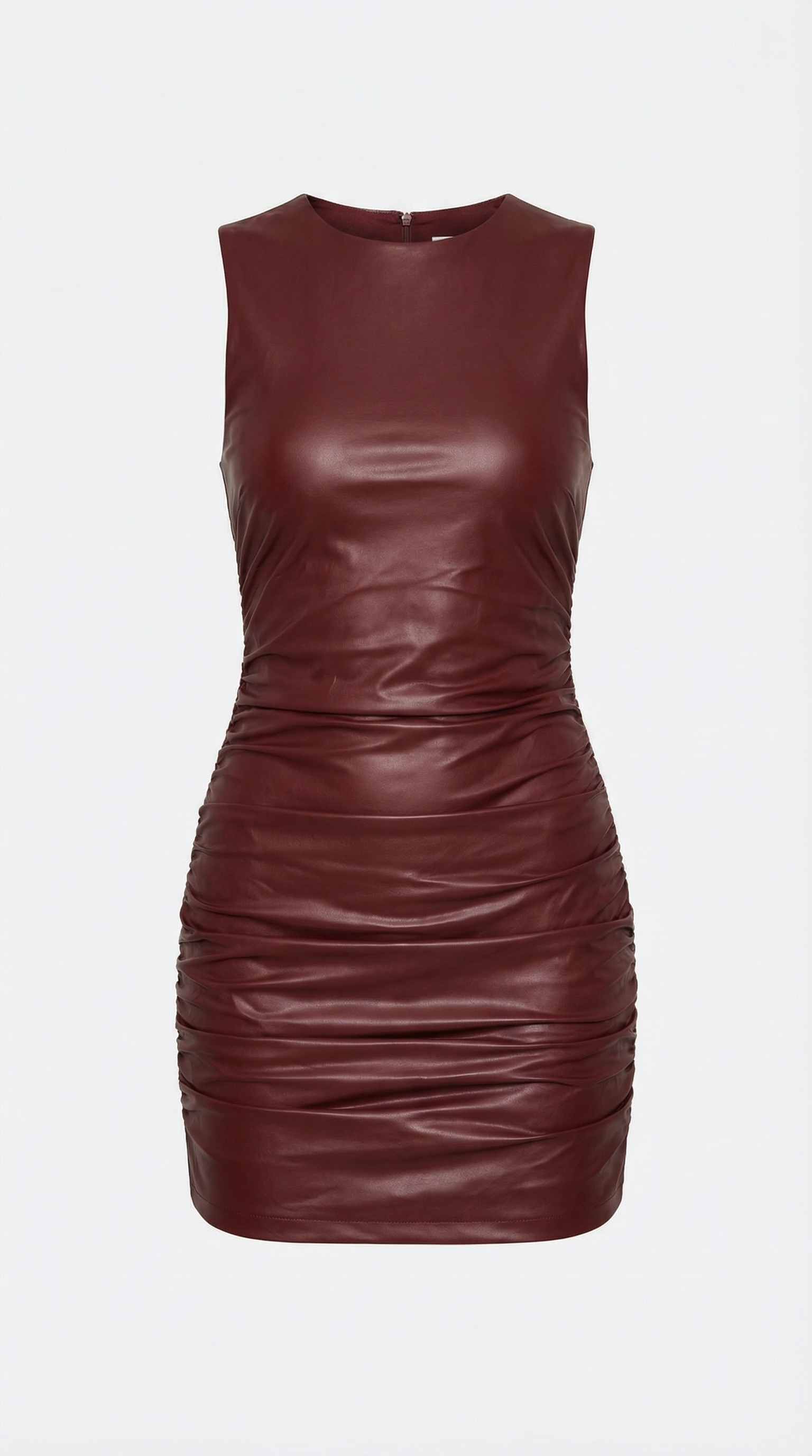 Bernicea - Vestido corto brillante de cuero sintético