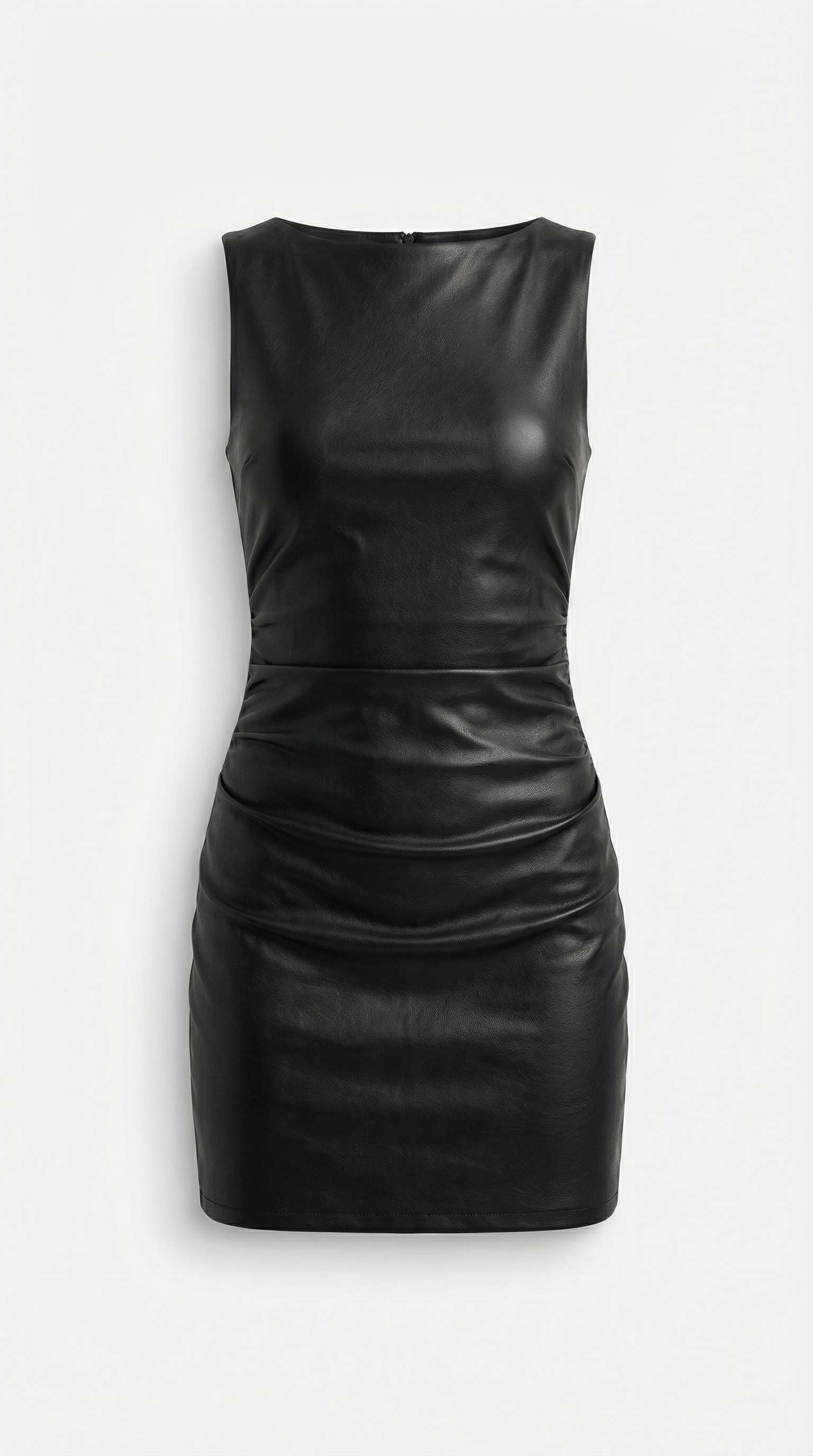 Bernicea - Vestido corto brillante de cuero sintético