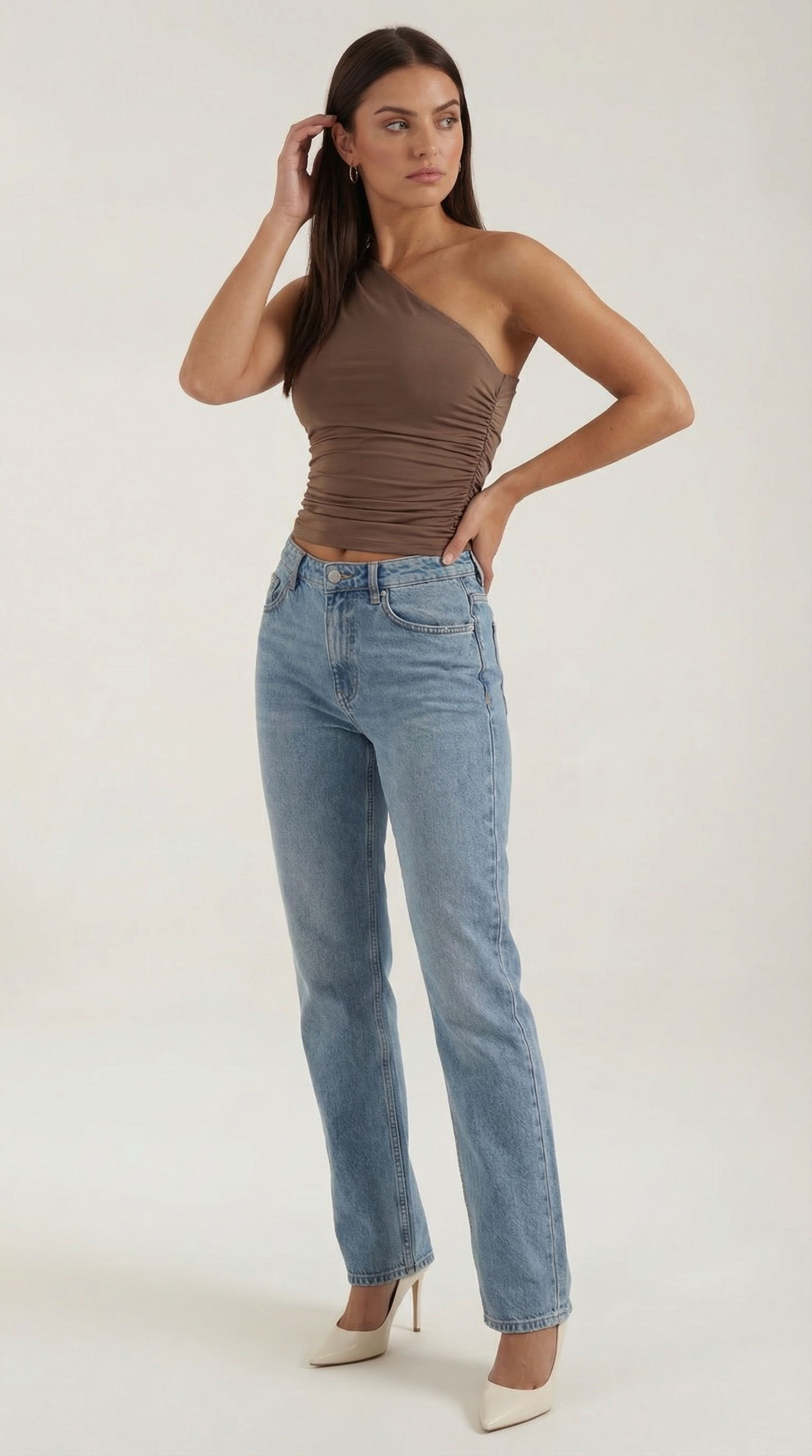 Briona - Top de un hombro sin mangas
