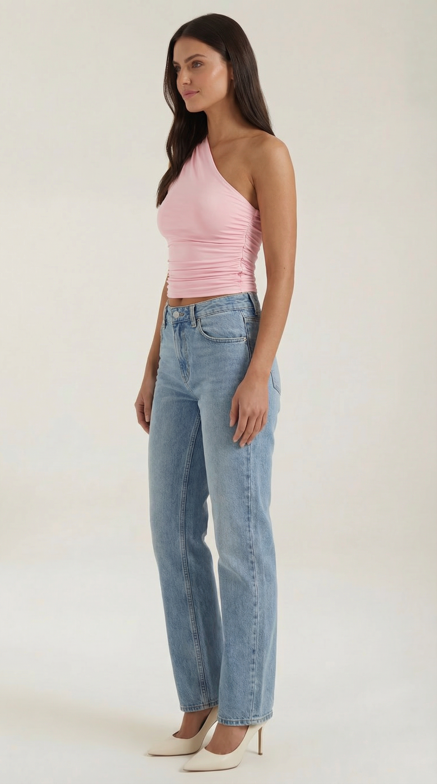 Briona - Top de un hombro sin mangas