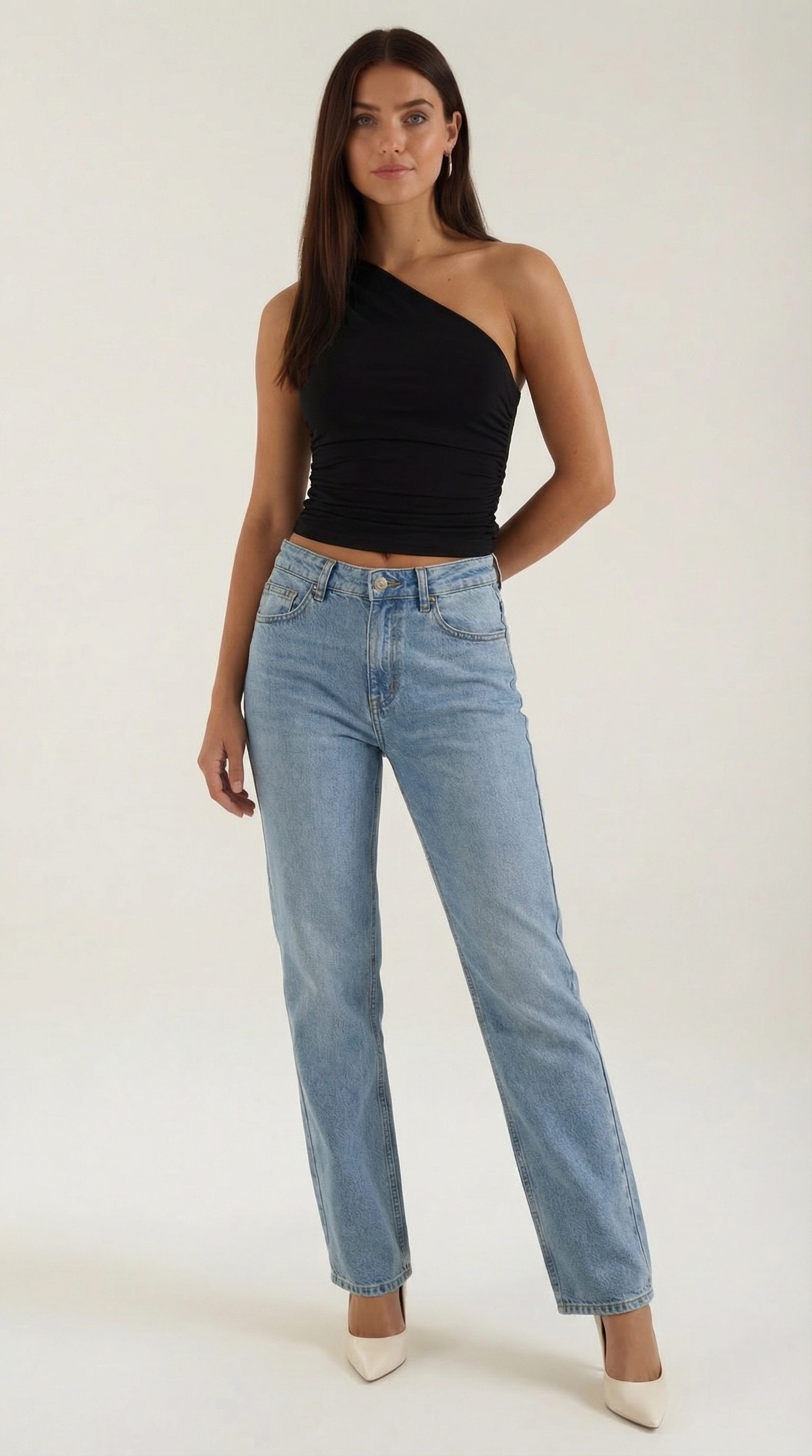 Briona - Top de un hombro sin mangas