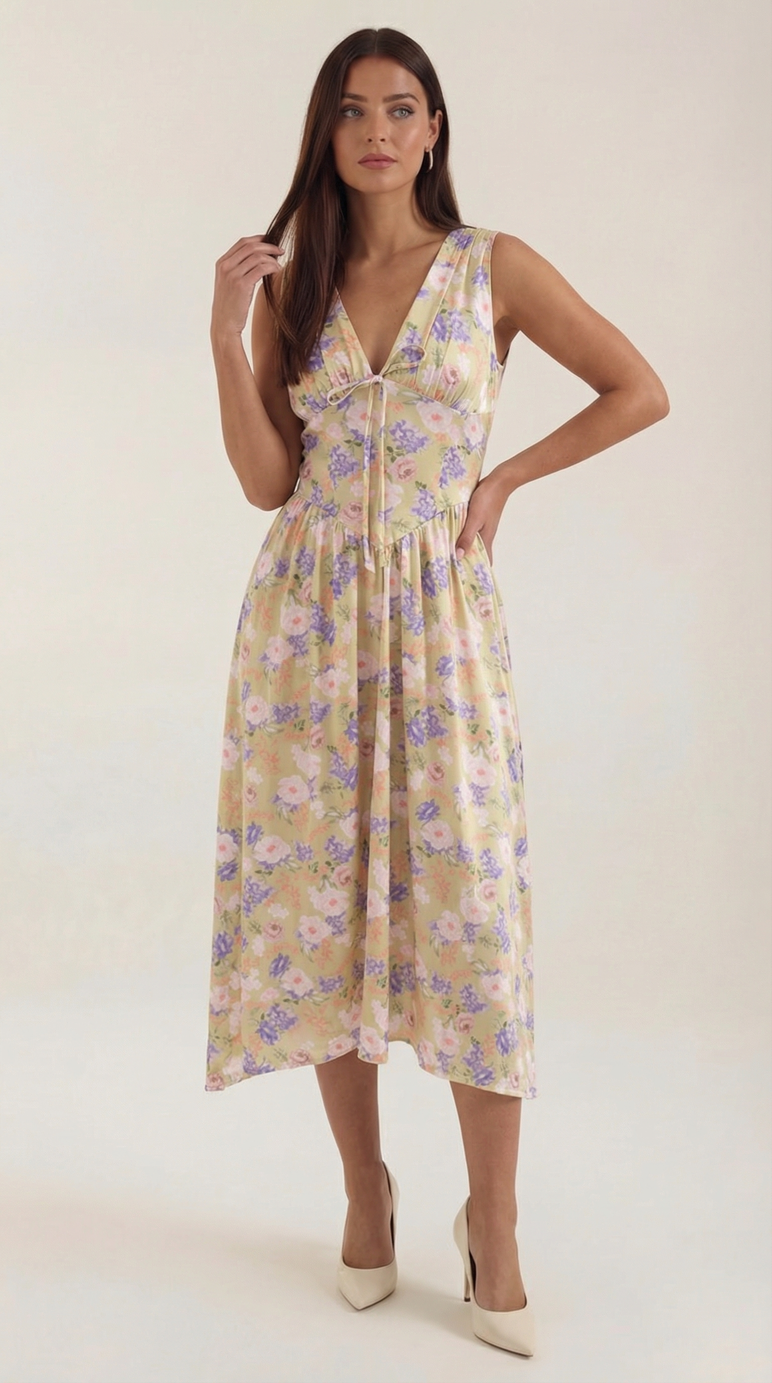 Cassiora - Luftiges Midi Sommerkleid