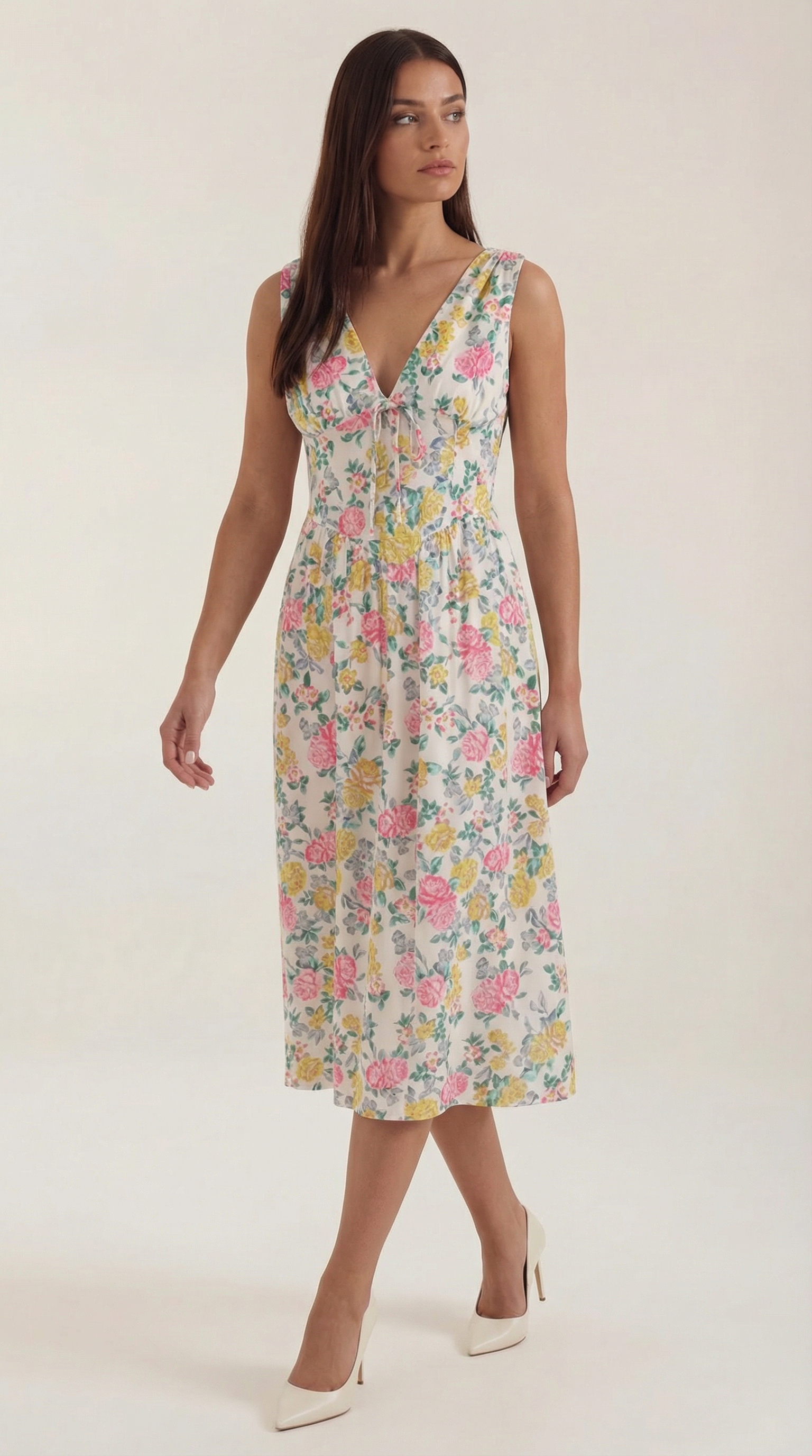 Cassiora - Luftiges Midi Sommerkleid