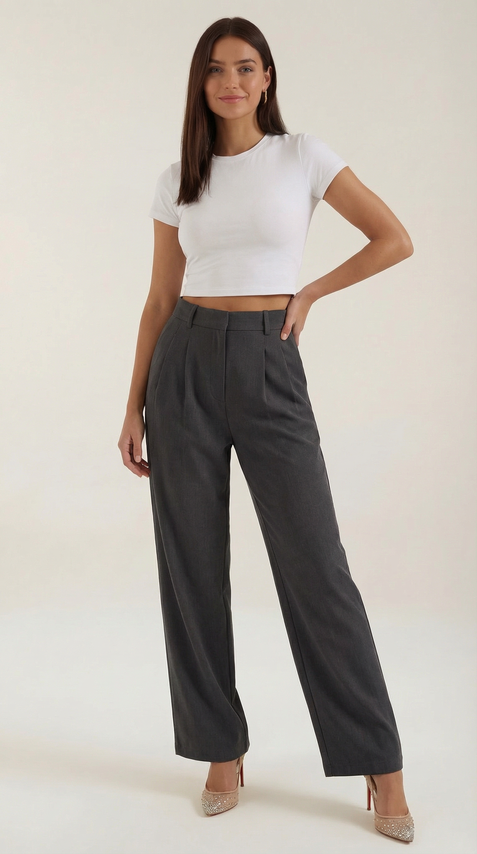 Elmara - Volné dámské kalhoty Plynulé Elegantní