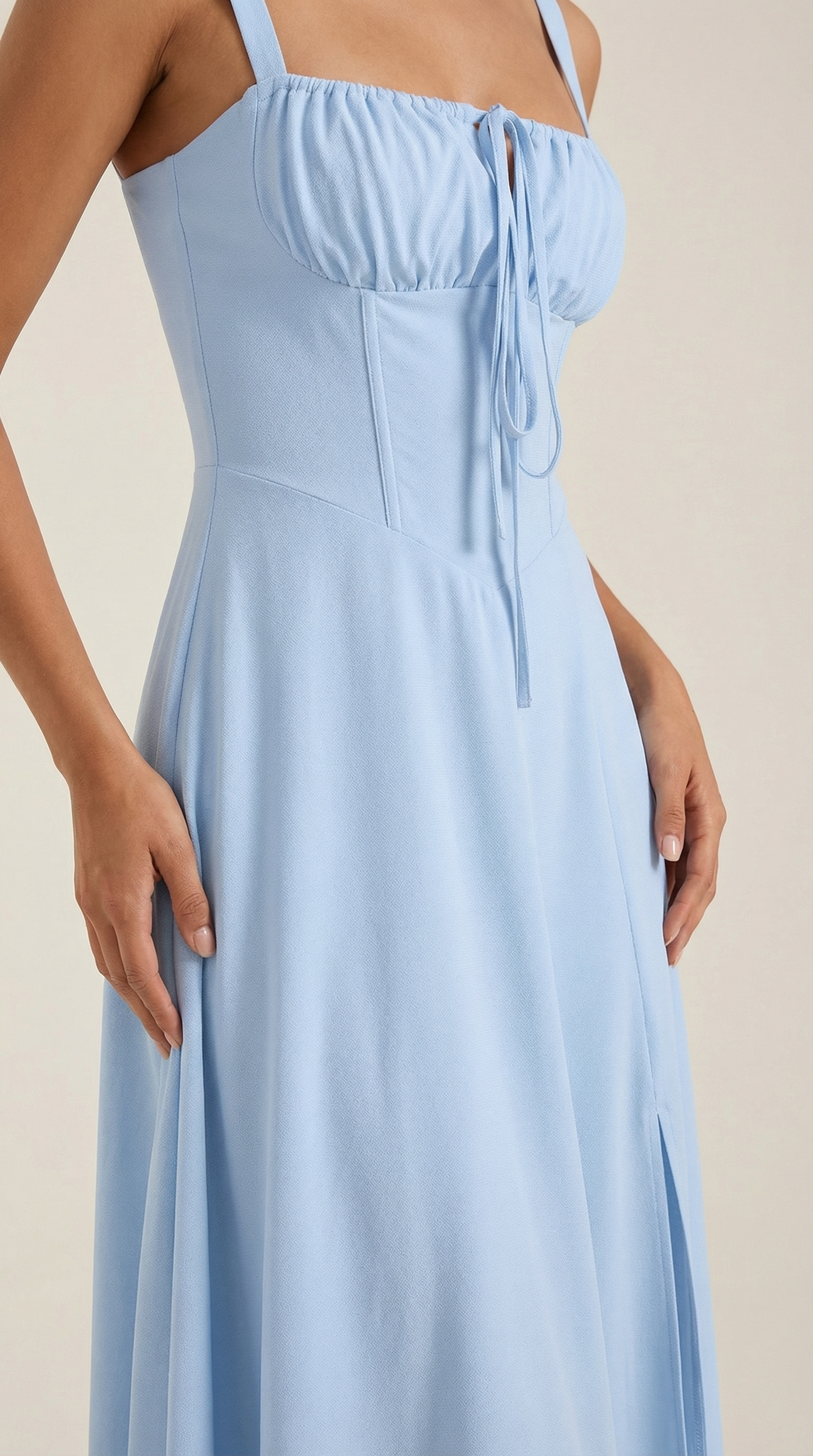 Aveline - Vestido midi con cordones