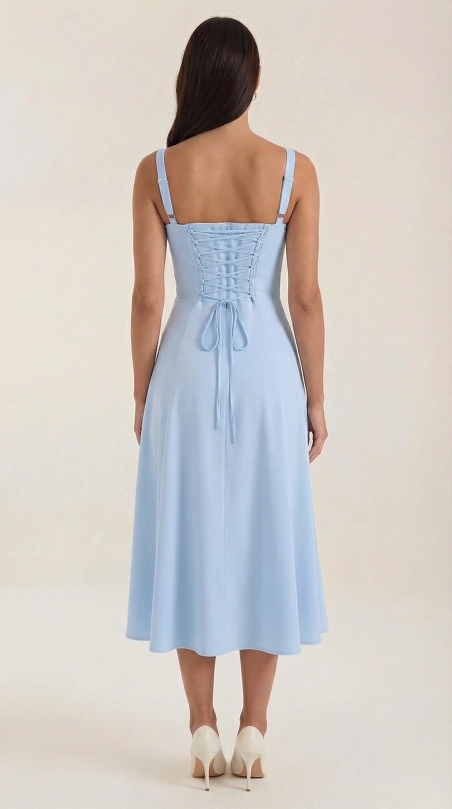 Aveline - Vestido midi con cordones