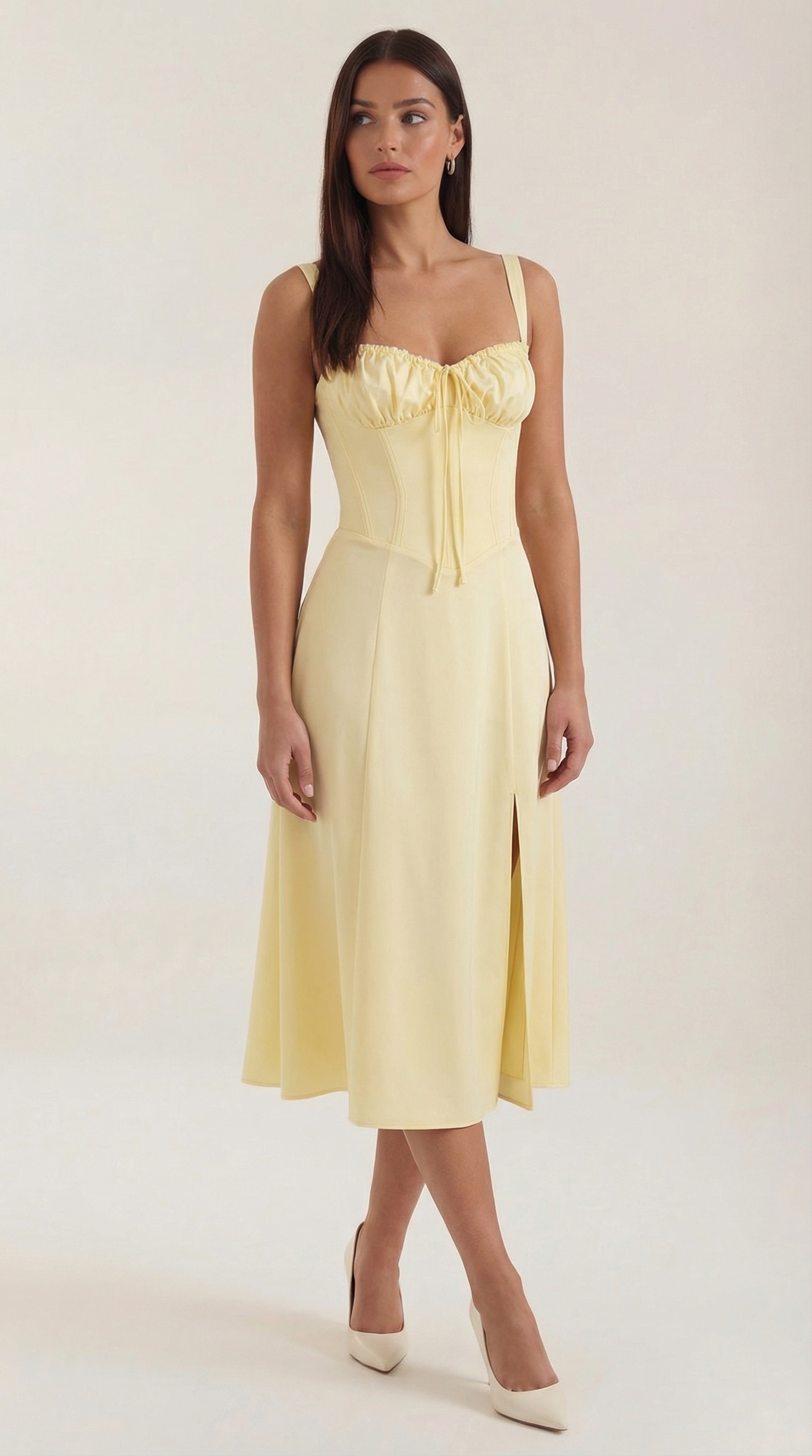 Aveline - Vestido midi con cordones
