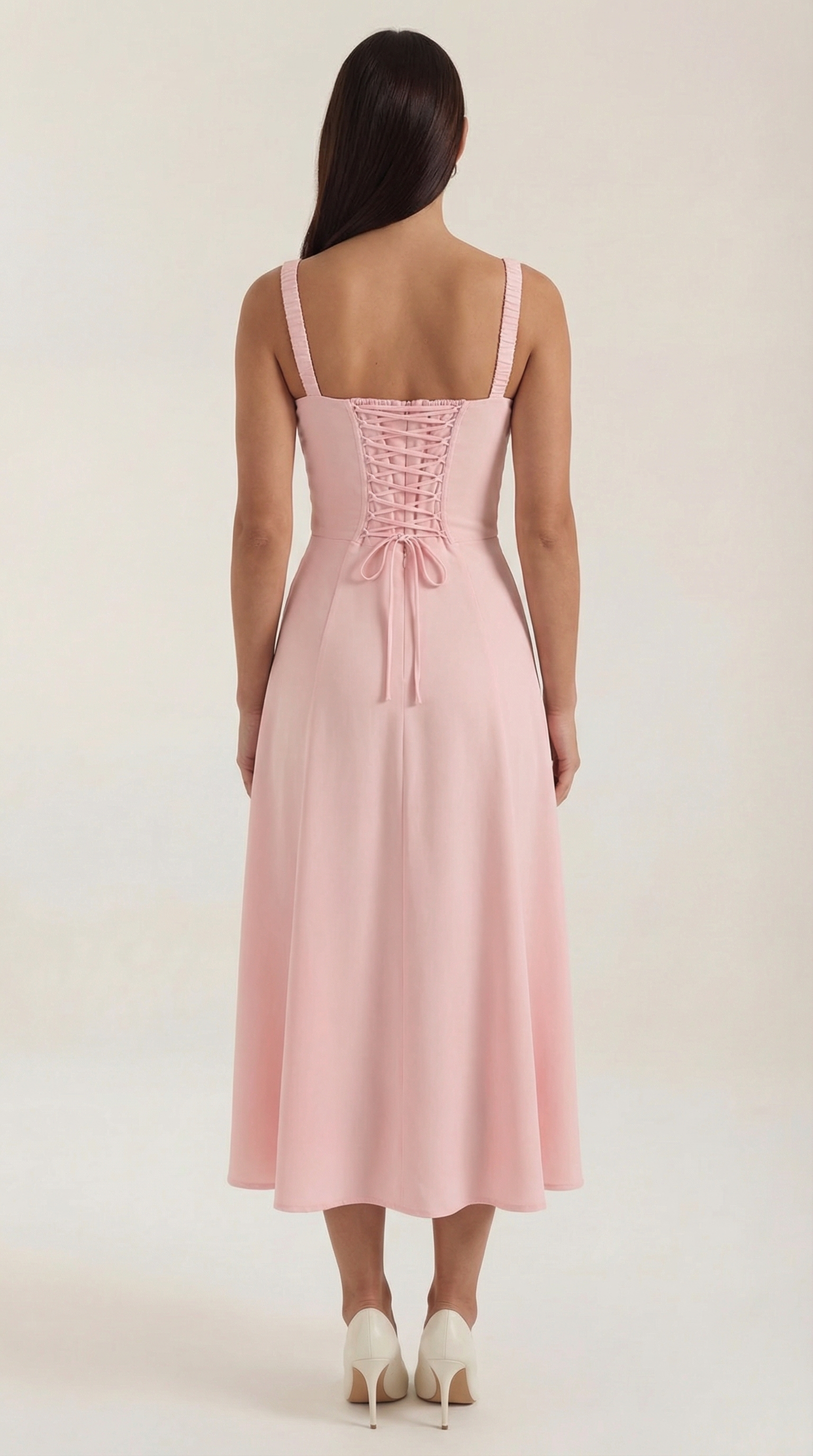 Aveline - Vestido midi con cordones