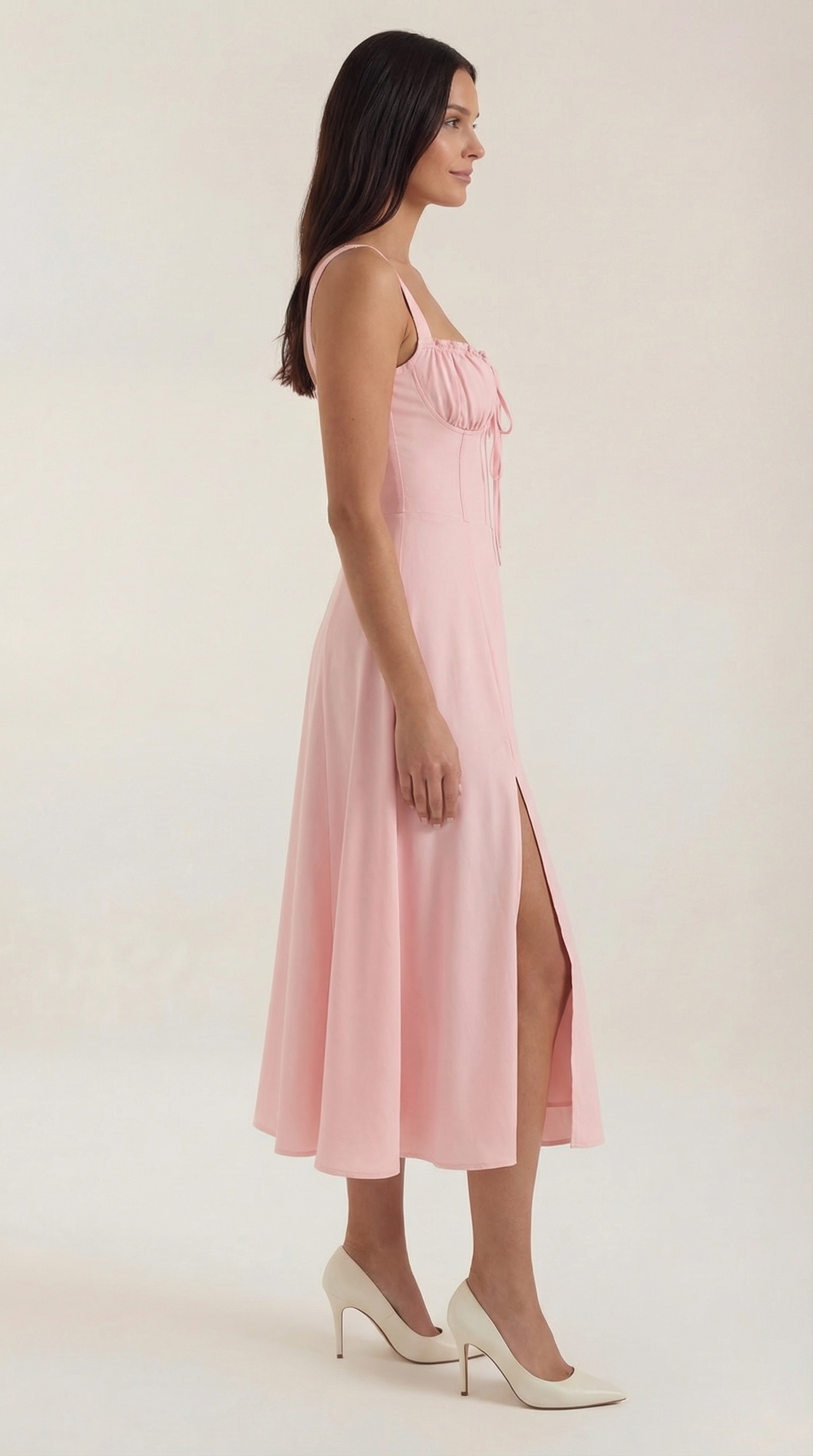 Aveline - Vestido midi con cordones