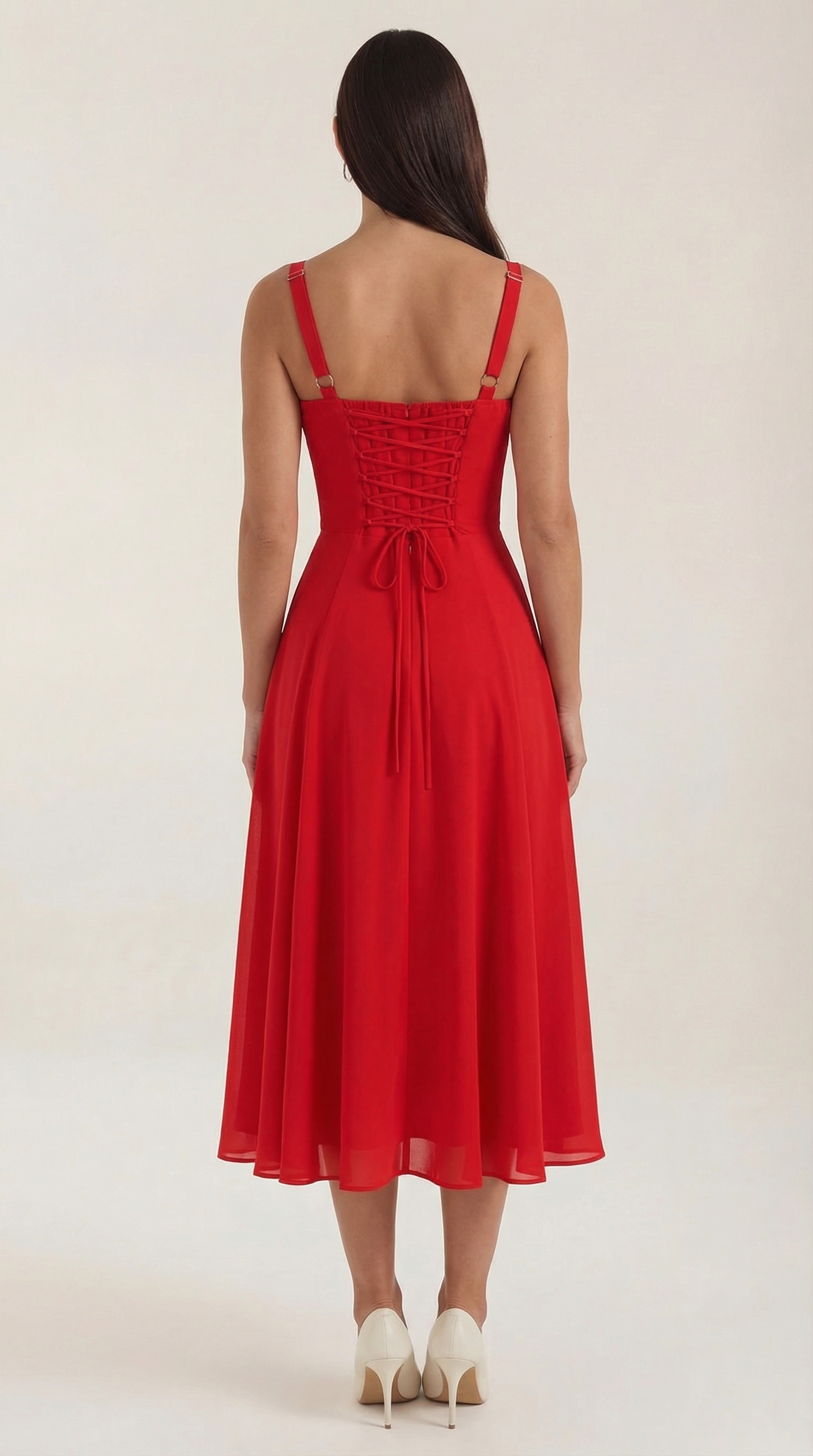 Aveline - Vestido midi con cordones