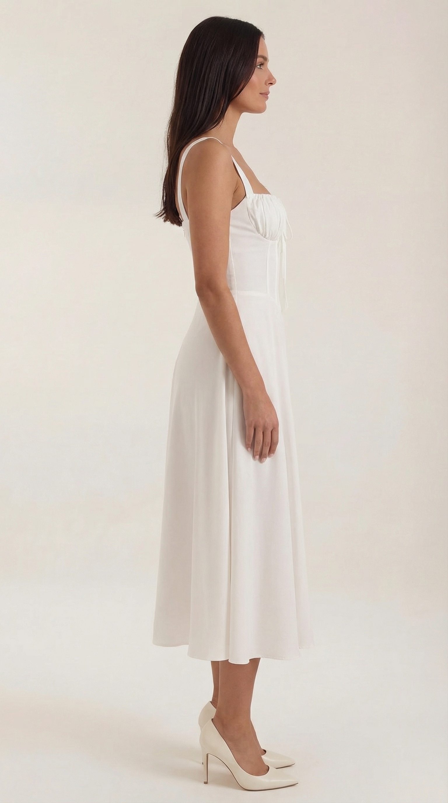 Aveline - Vestido midi con cordones