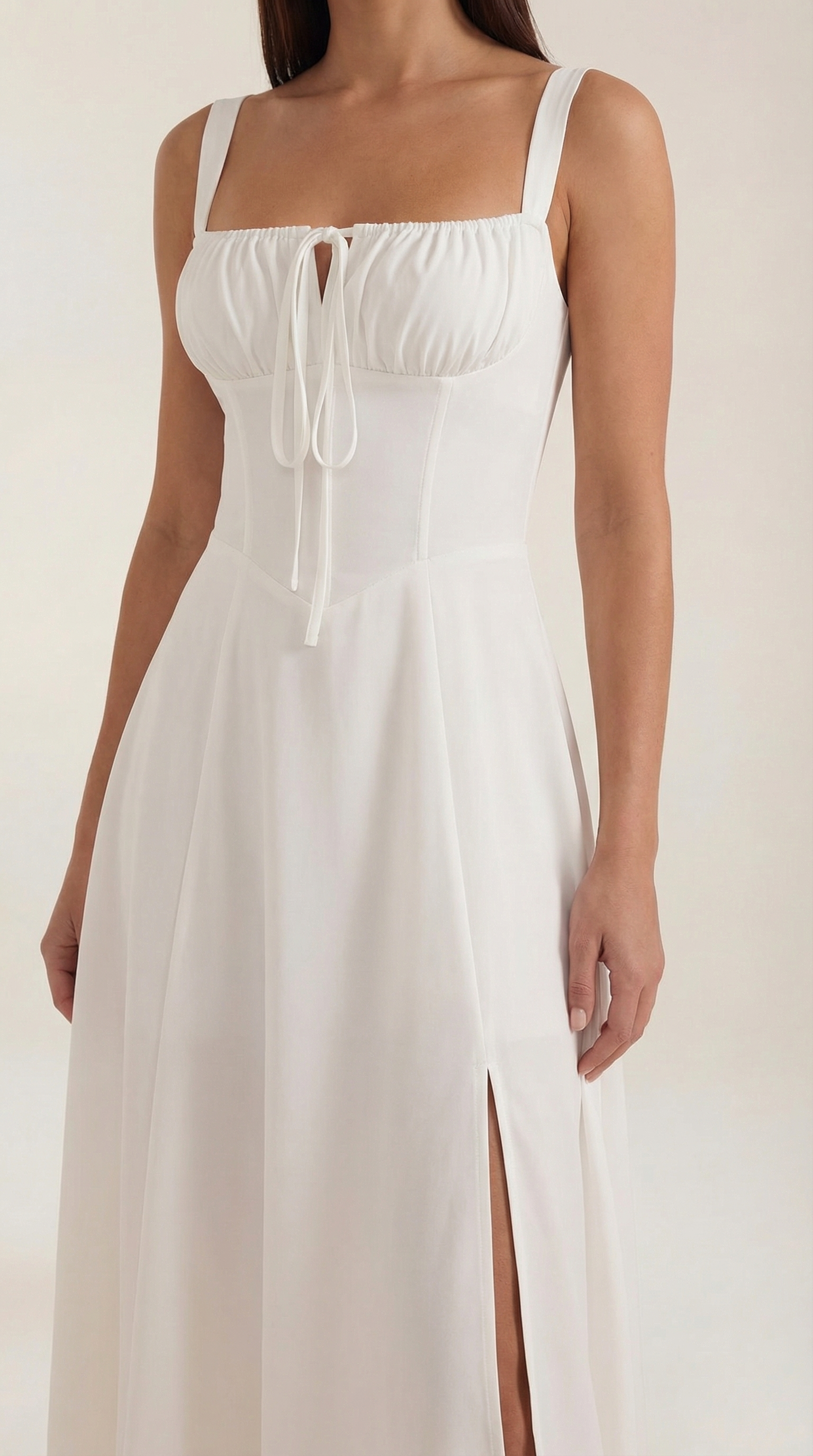 Aveline - Vestido midi con cordones