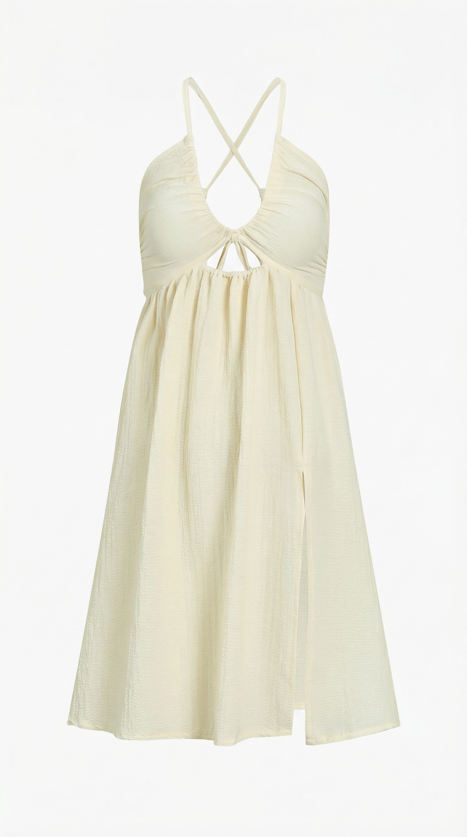Linvara - Midi-jurk met uitsnijding