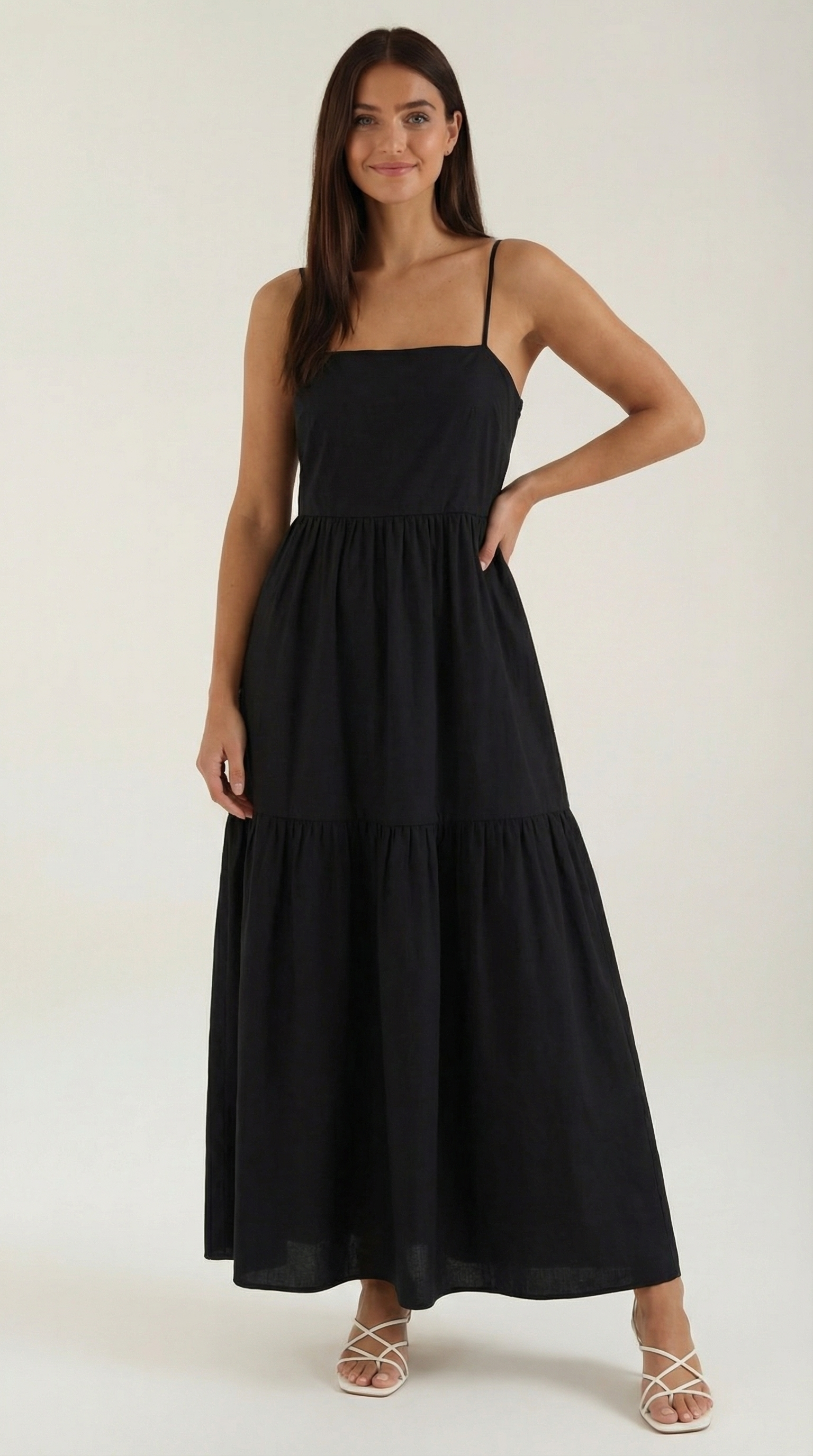Virelia - Vestido maxi sin espalda